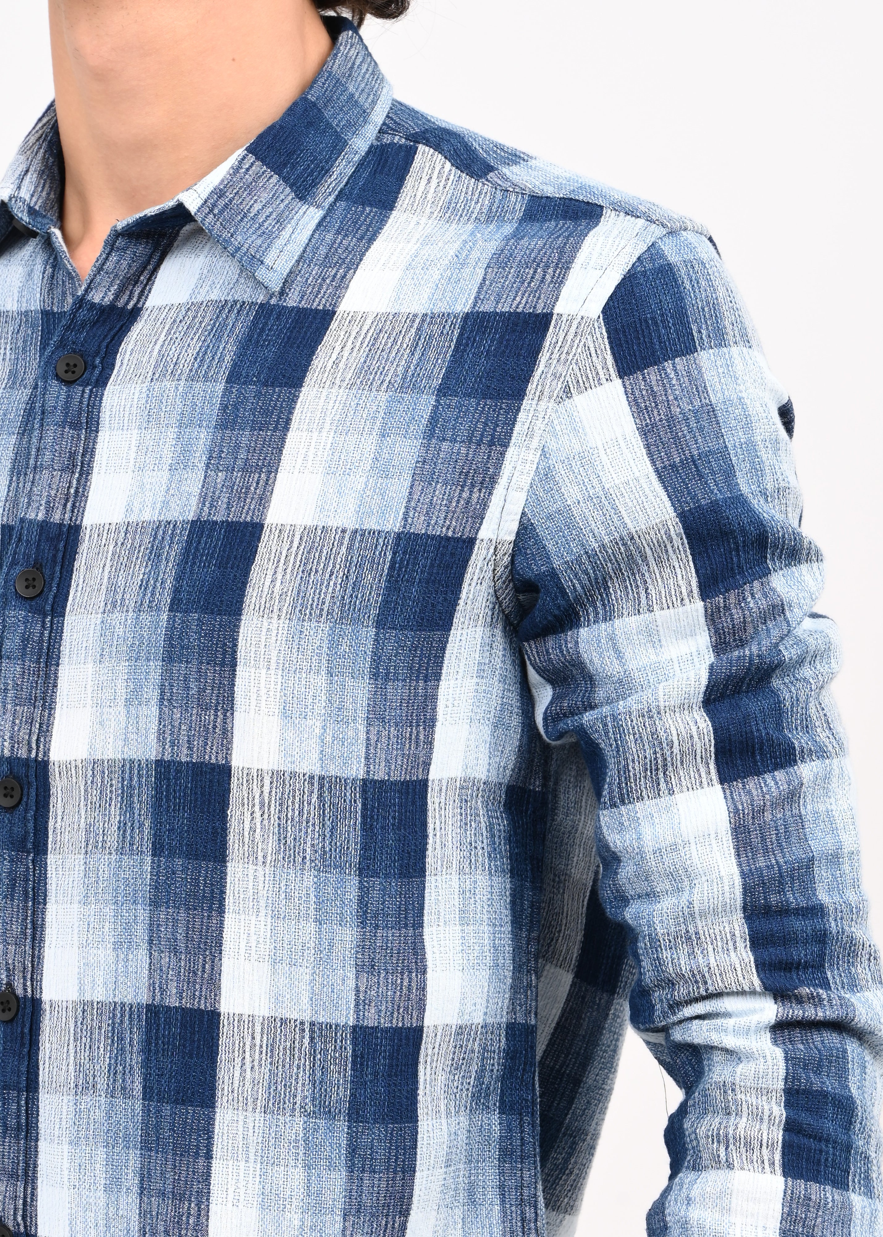 Men Blue Shirt - Image 3