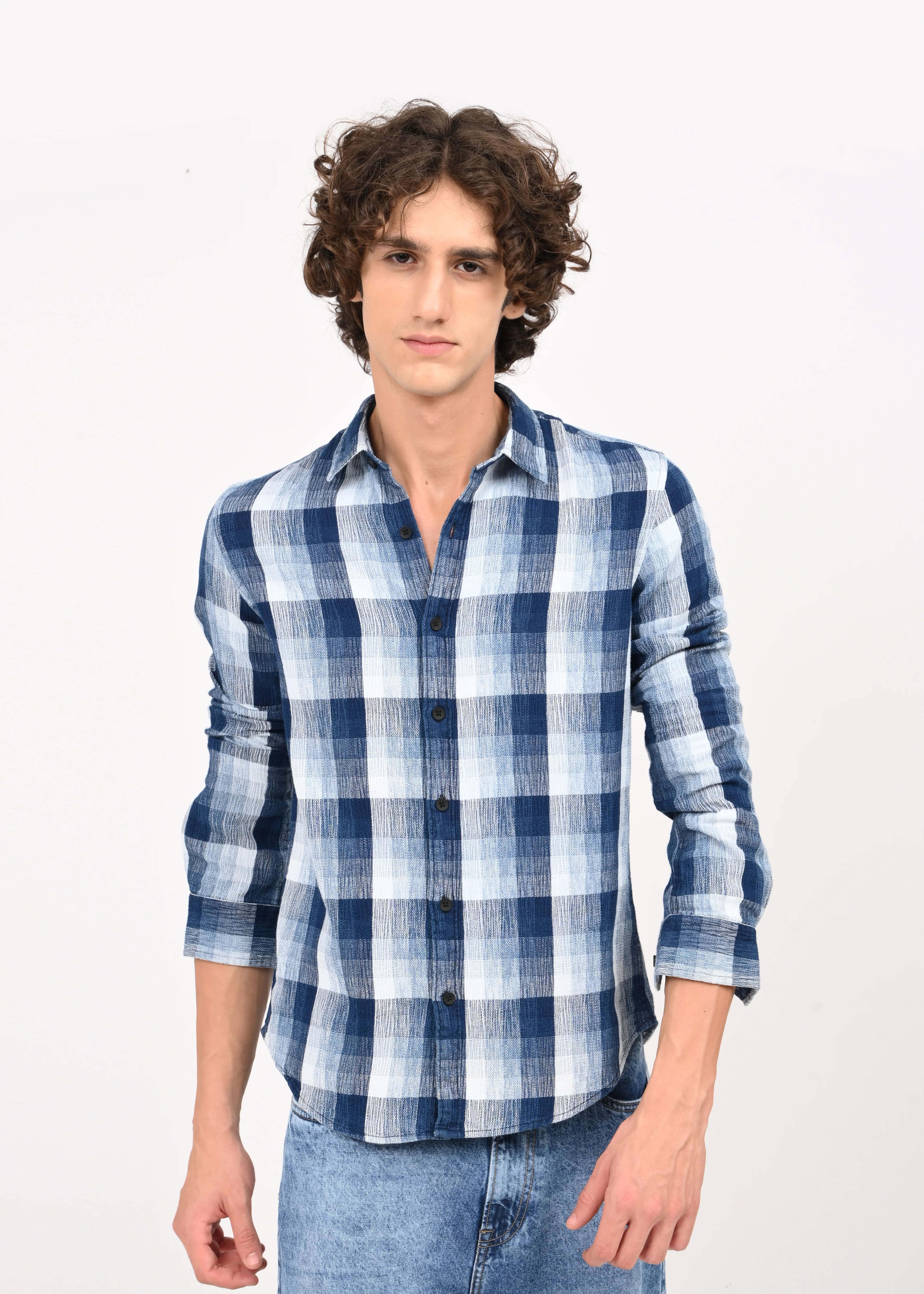 Men Blue Shirt - Image 5