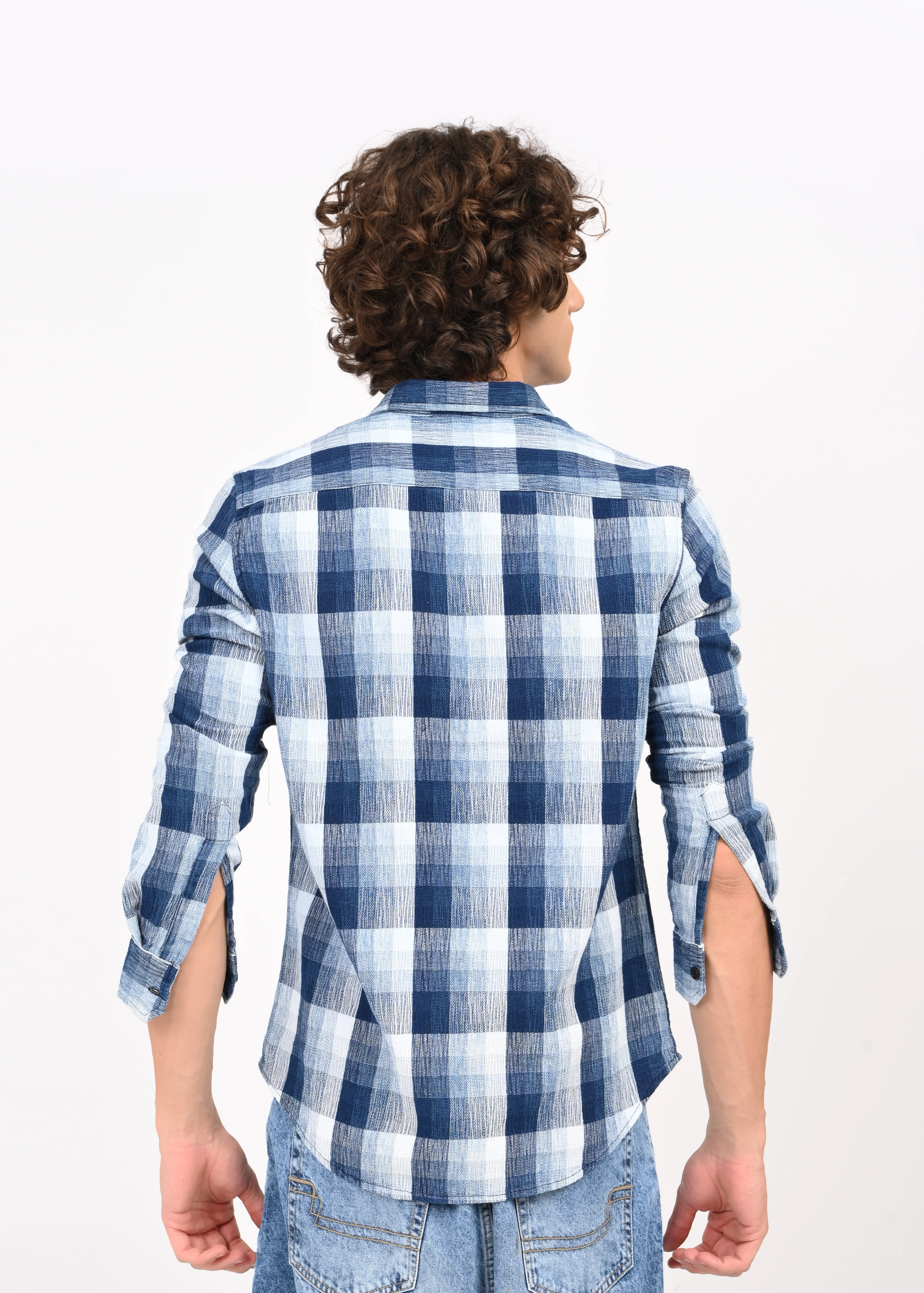 Men Blue Shirt - Image 6