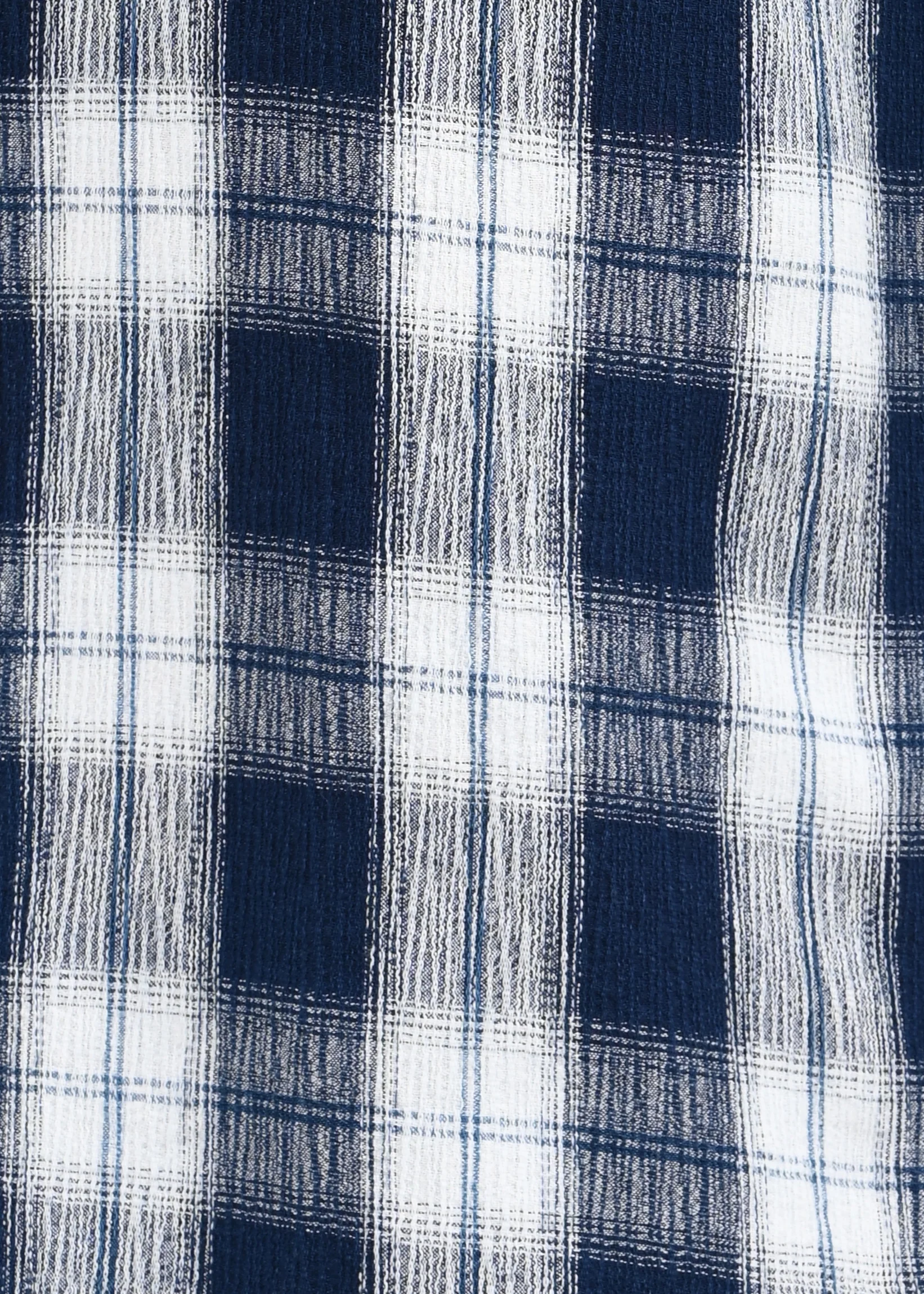 Men Navy Checked Shirt - Image 5