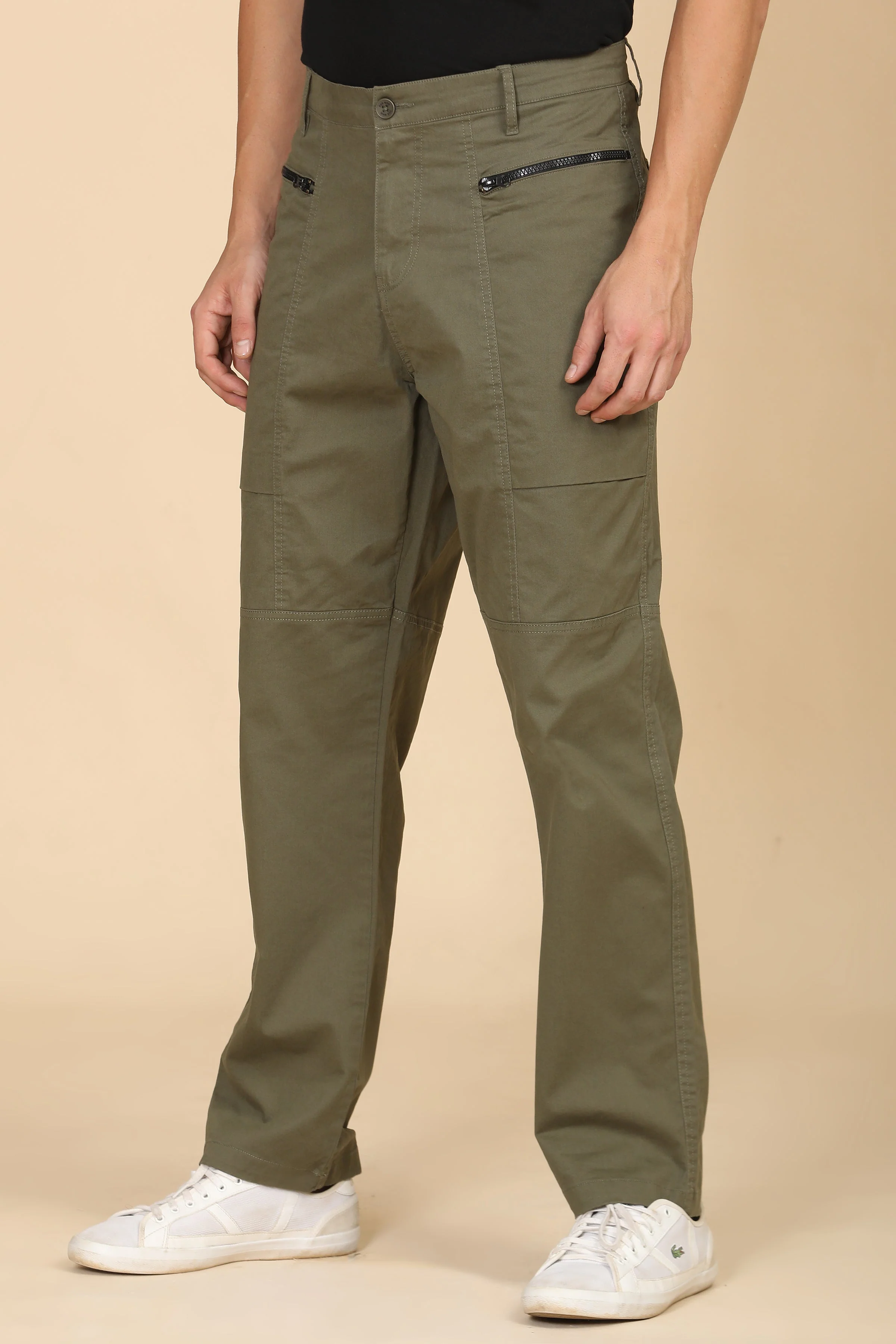 Men Infix Basic Streetwear Trouser Green - Image 3