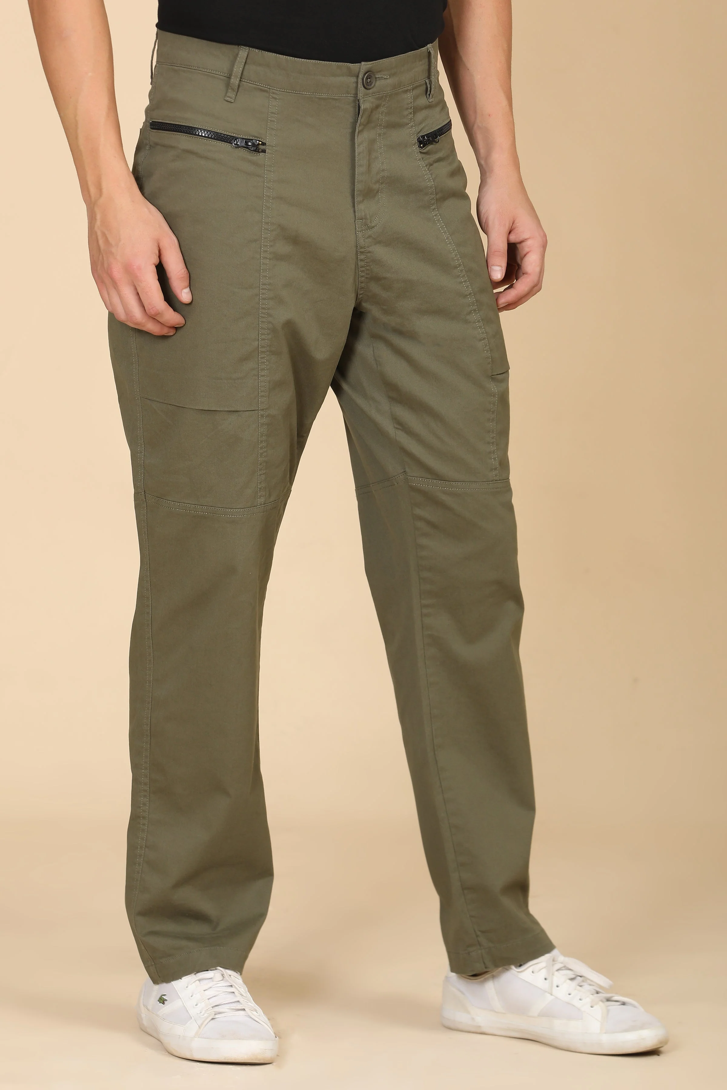 Men Infix Basic Streetwear Trouser Green - Image 4