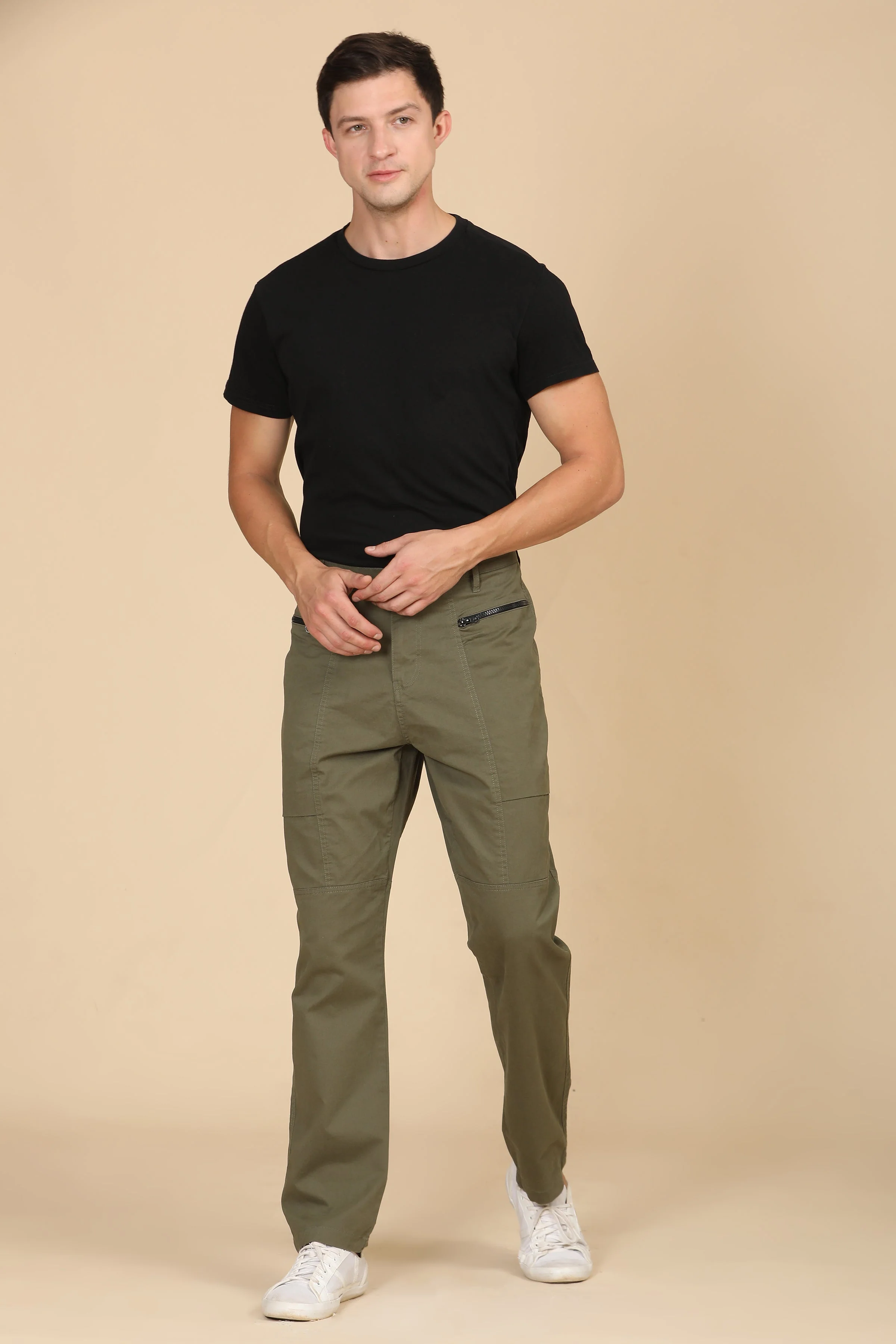 Men Infix Basic Streetwear Trouser Green - Image 5
