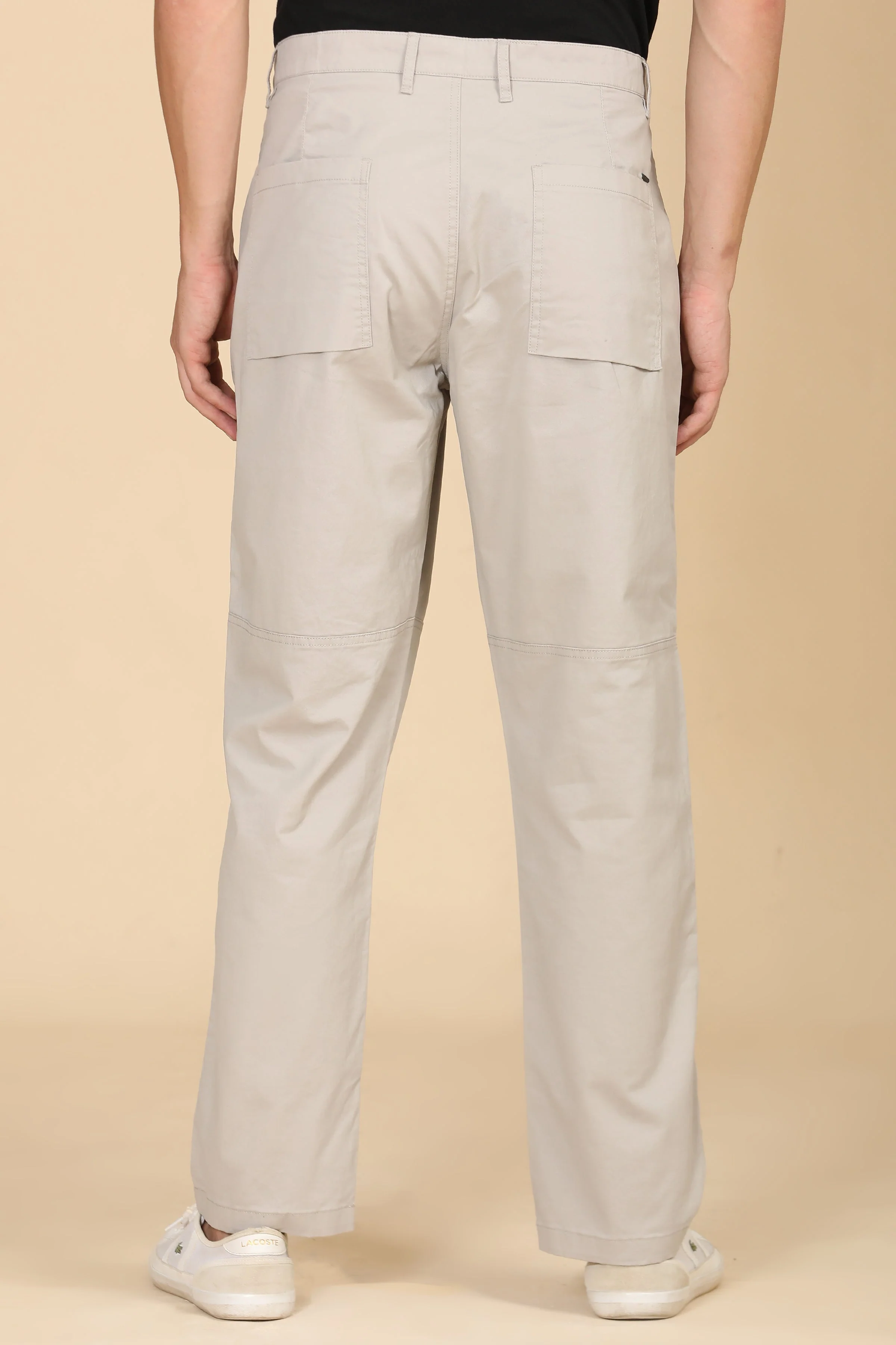 Men Infix Basic Streetwear Trouser Stone - Image 5