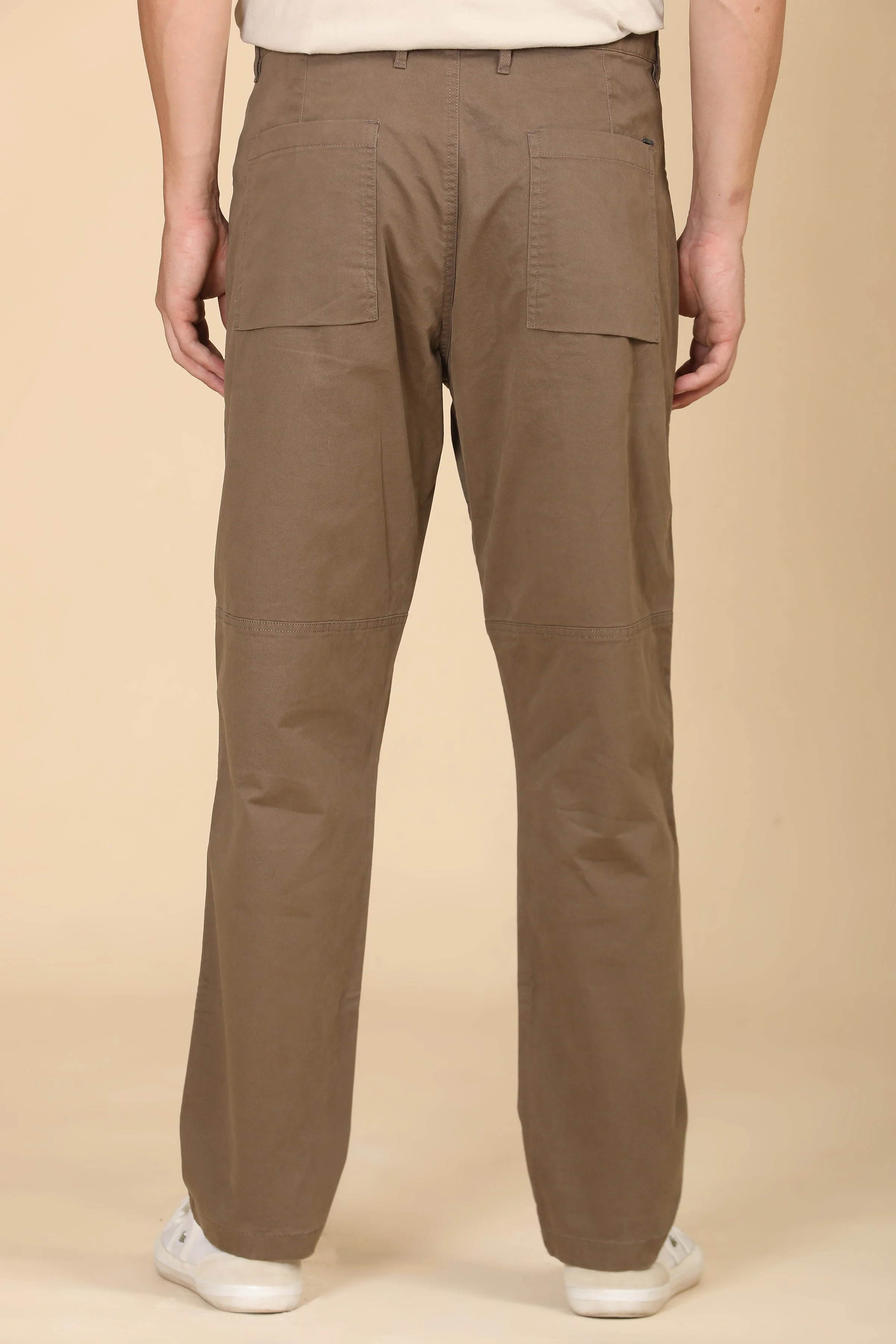Men Infix Basic Streetwear Trouser Taupe - Image 6