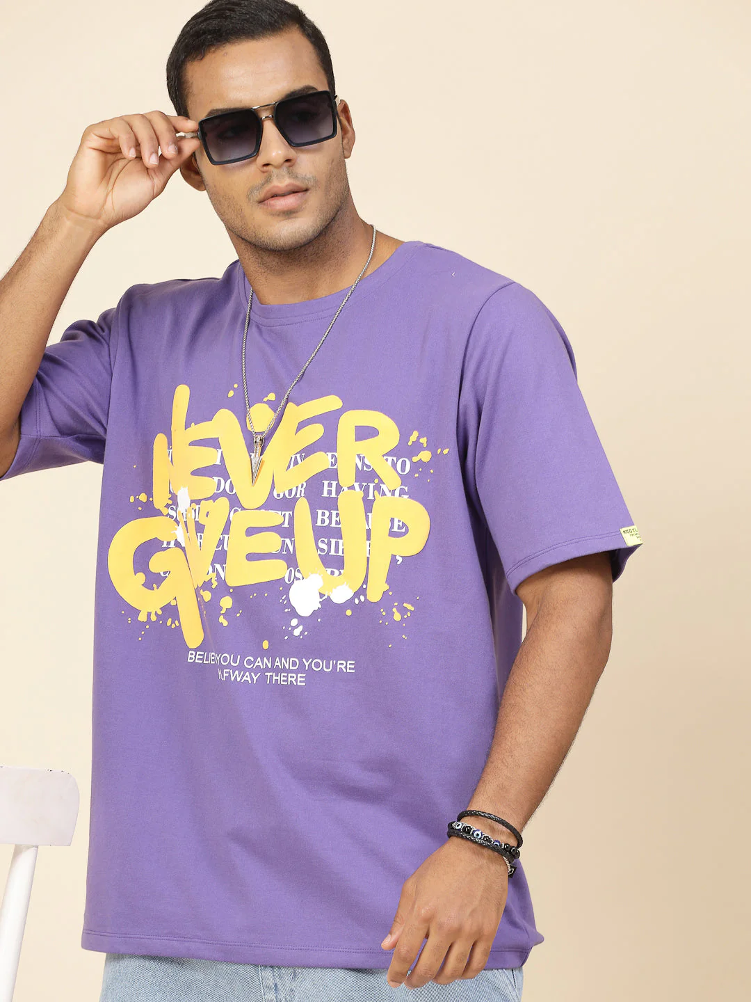 Men Printed Oversized T-Shirt - Image 4
