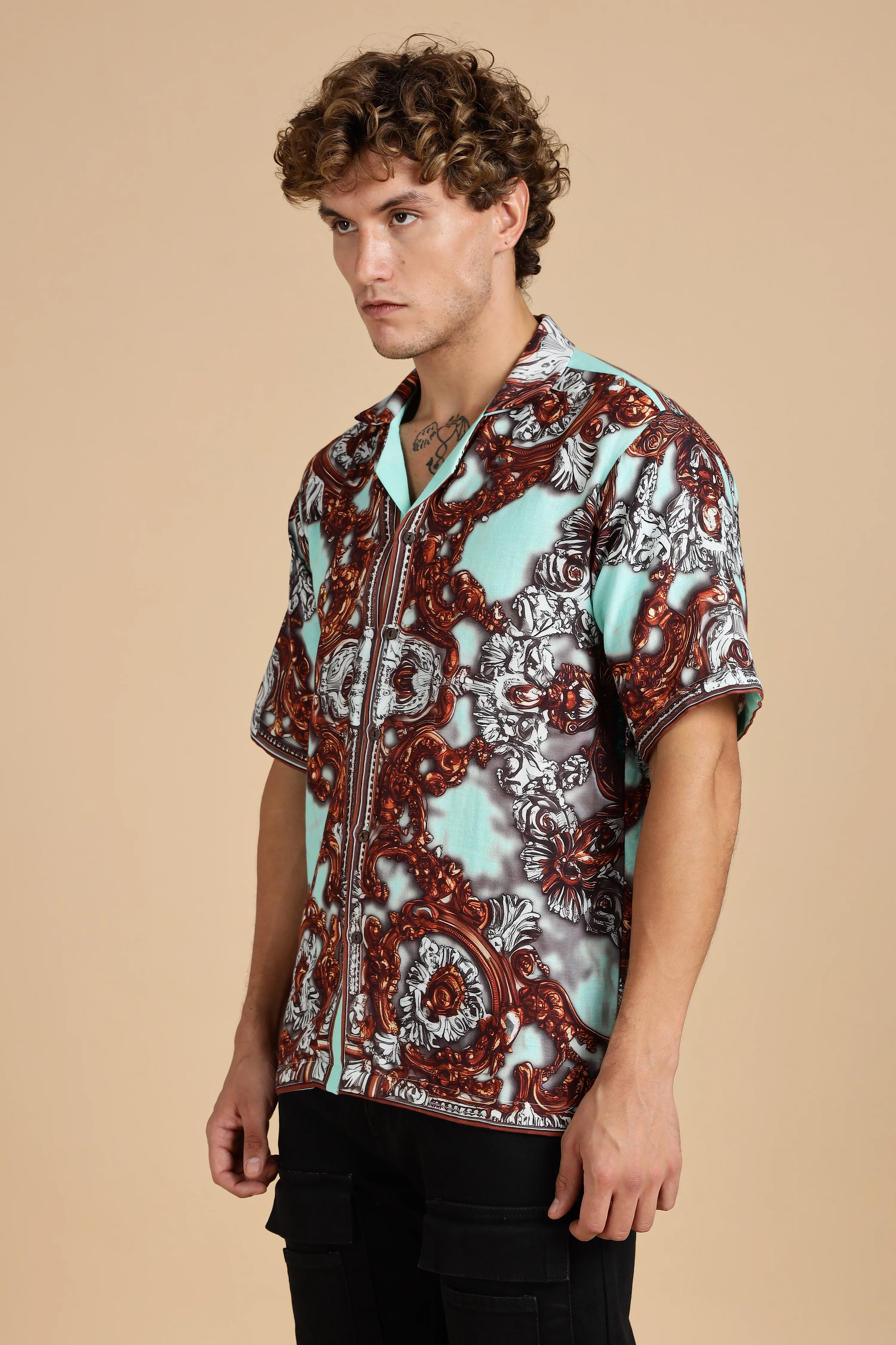 Men Jade 100% Gauge Cotton Shirt - Image 3