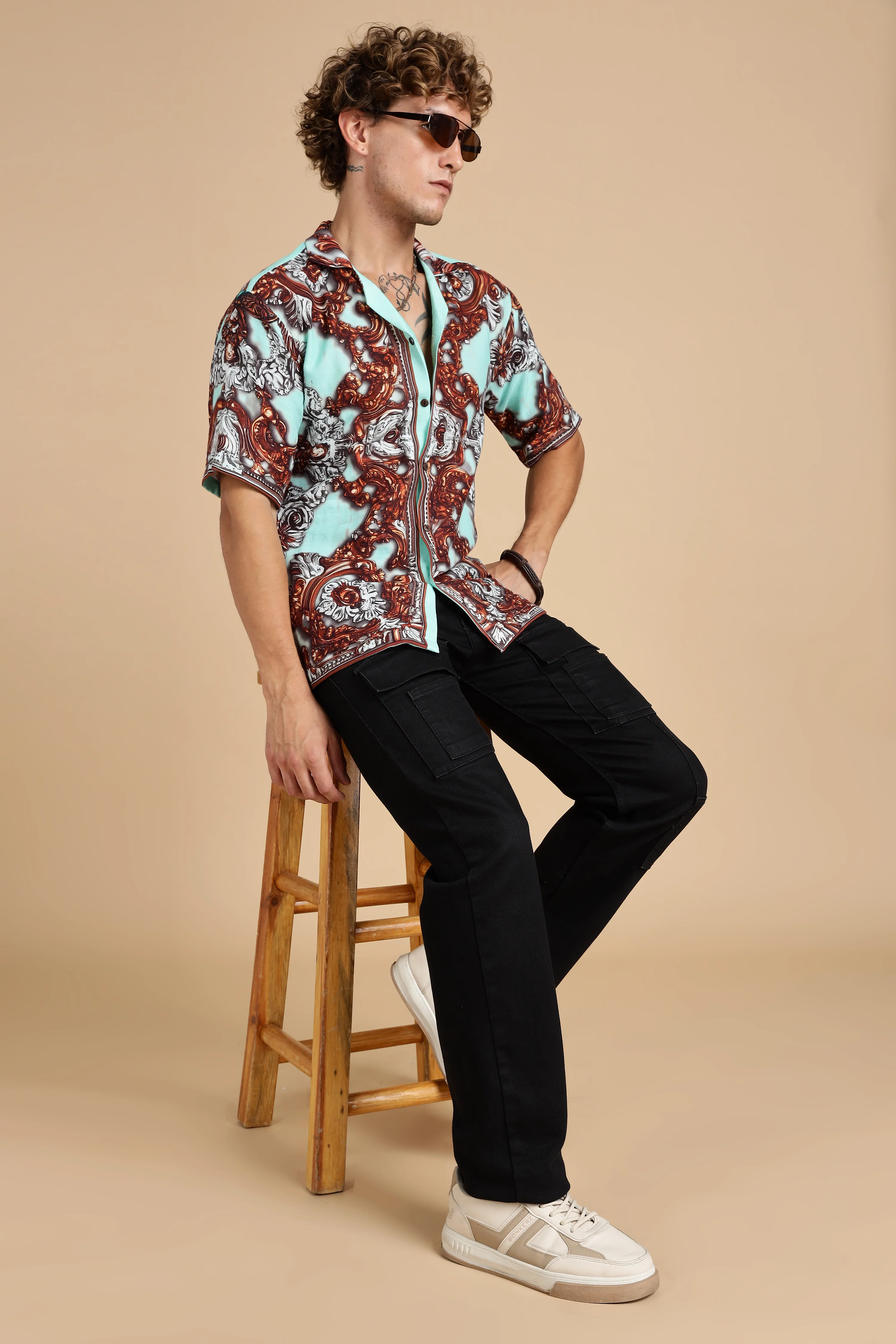 Men Jade 100% Gauge Cotton Shirt - Image 7