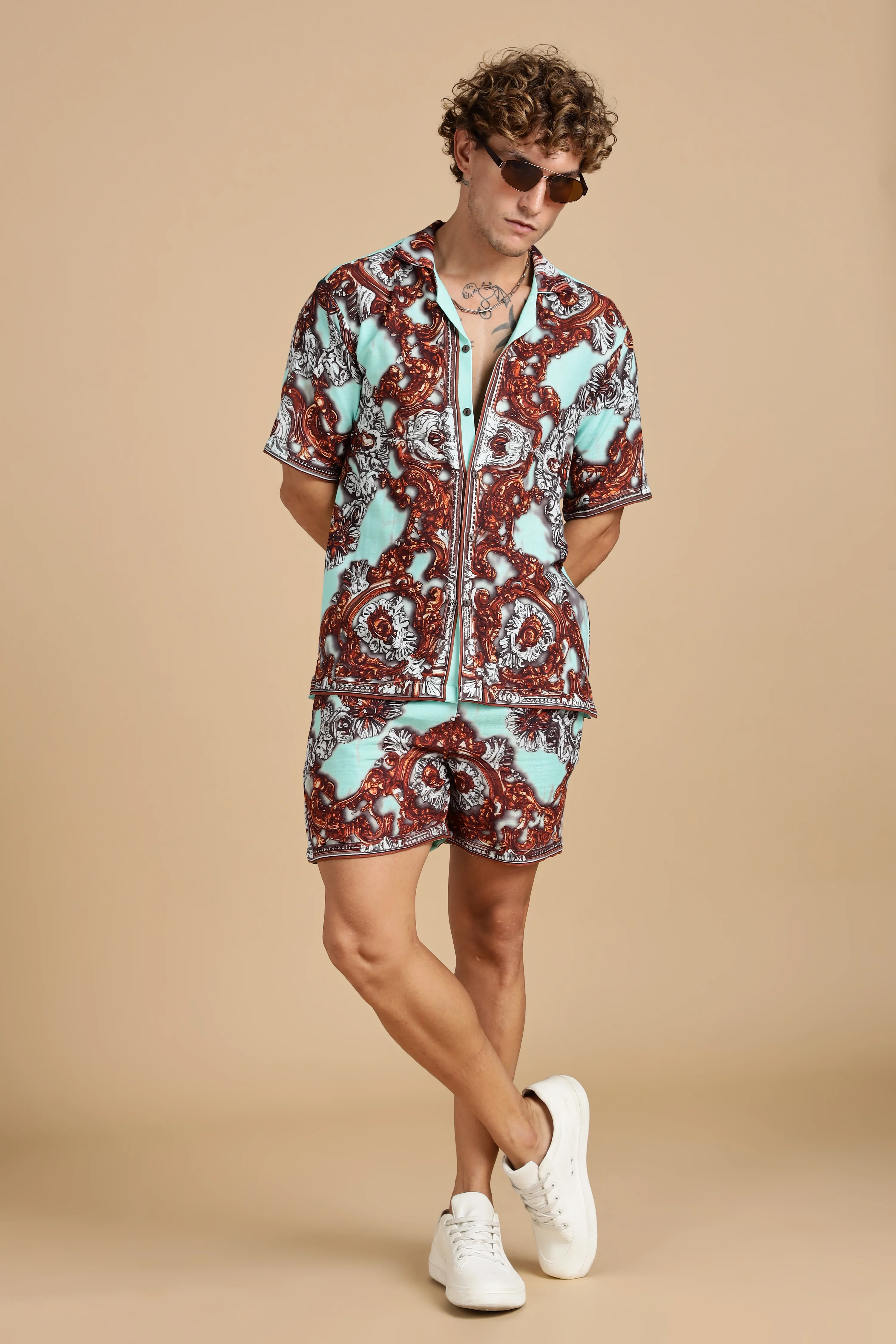 Men Jade Gauge Cotton Shorts - Image 10