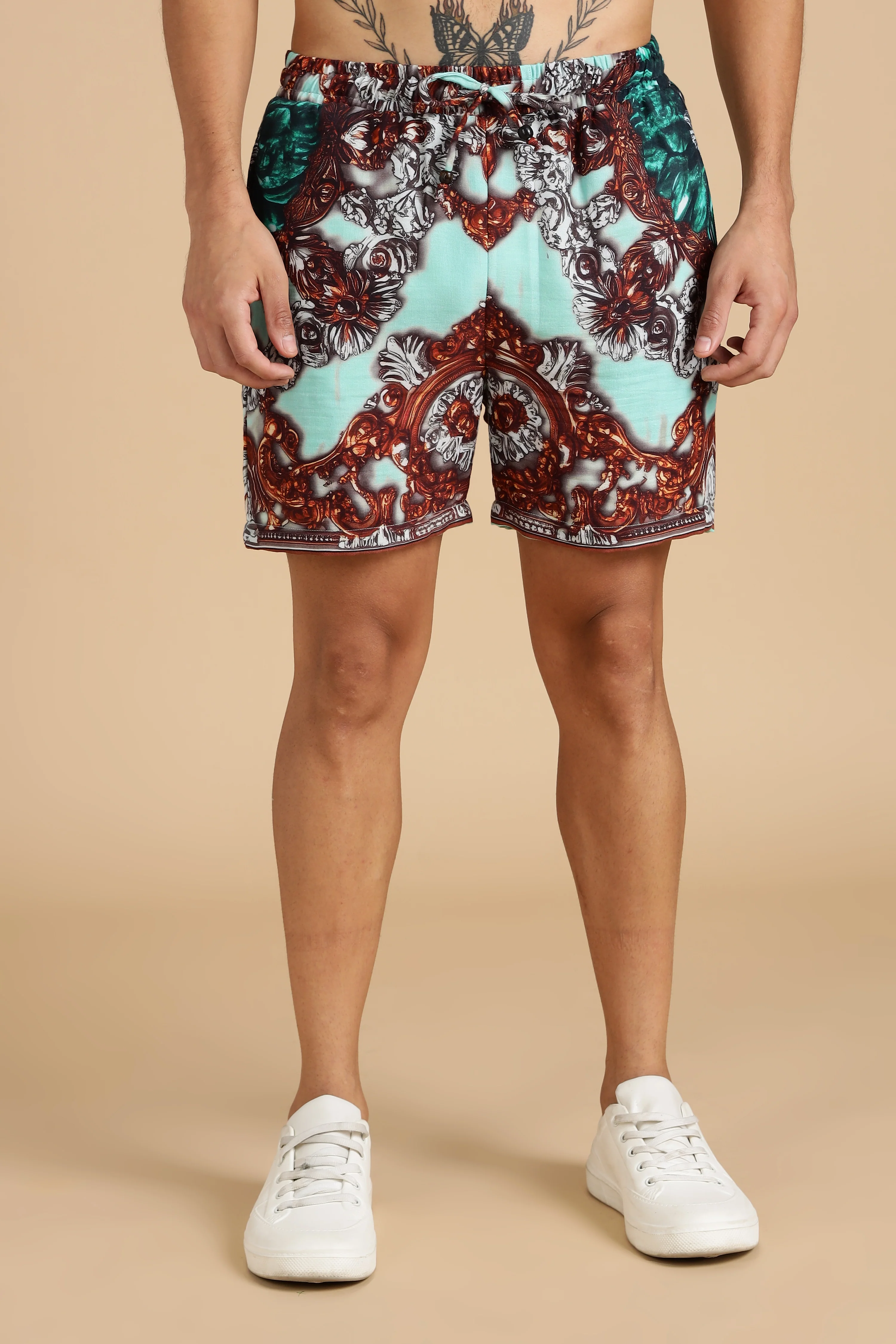 Men Jade Gauge Cotton Shorts - Image 6
