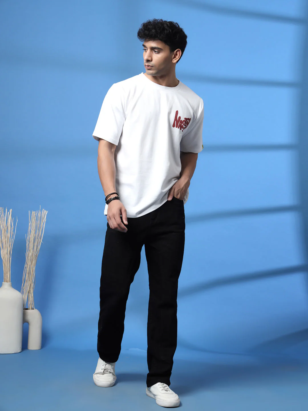 Men Jade Terry Oversized Printed Tshirt - Image 4