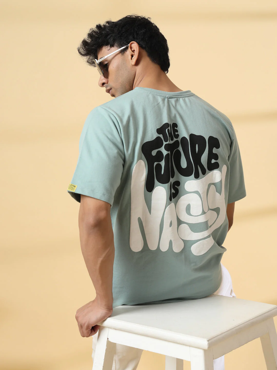 Men Jade Terry Oversized Printed Tshirt - Image 2