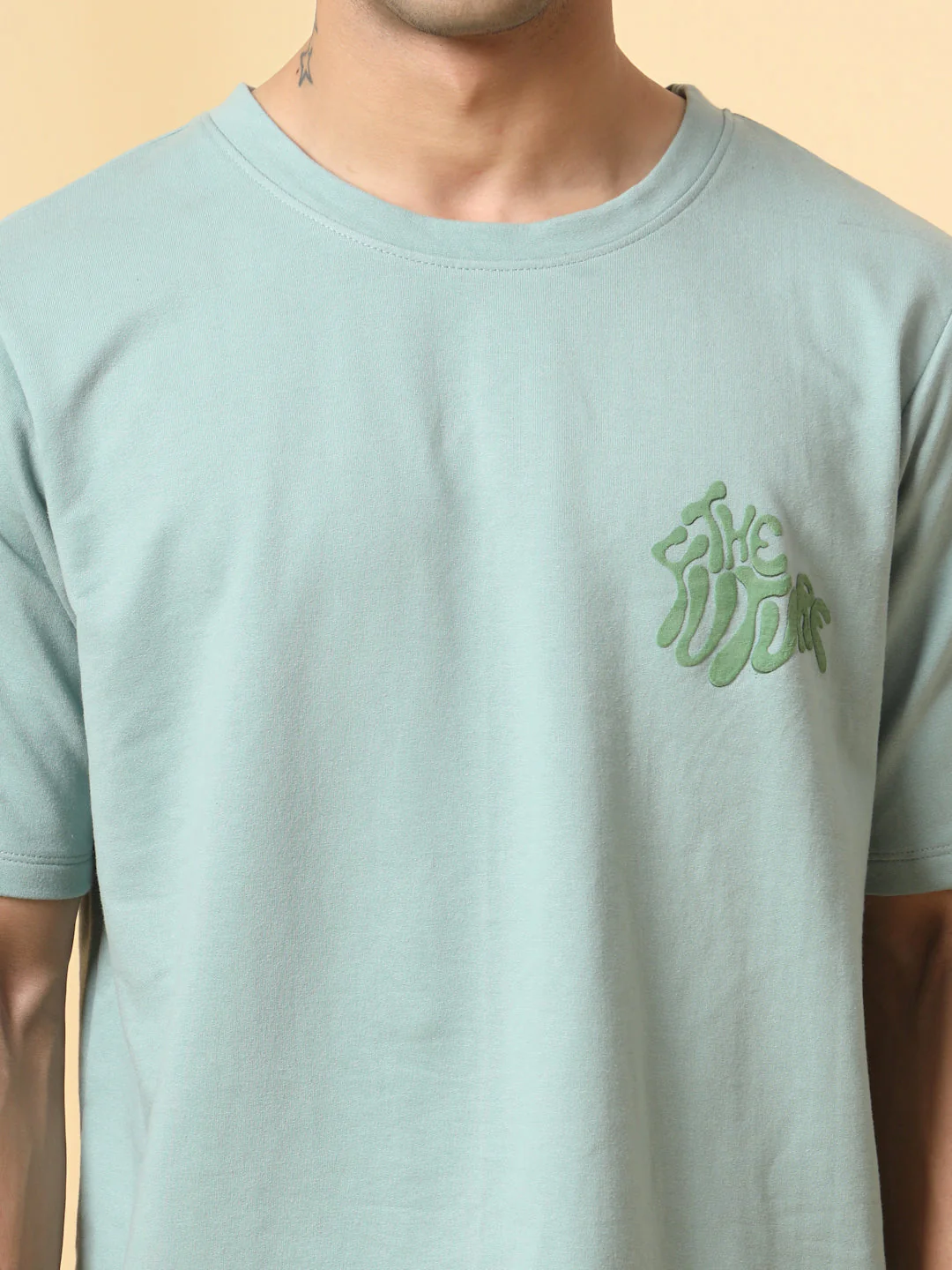 Men Jade Typography Oversized Tshirt - Image 3
