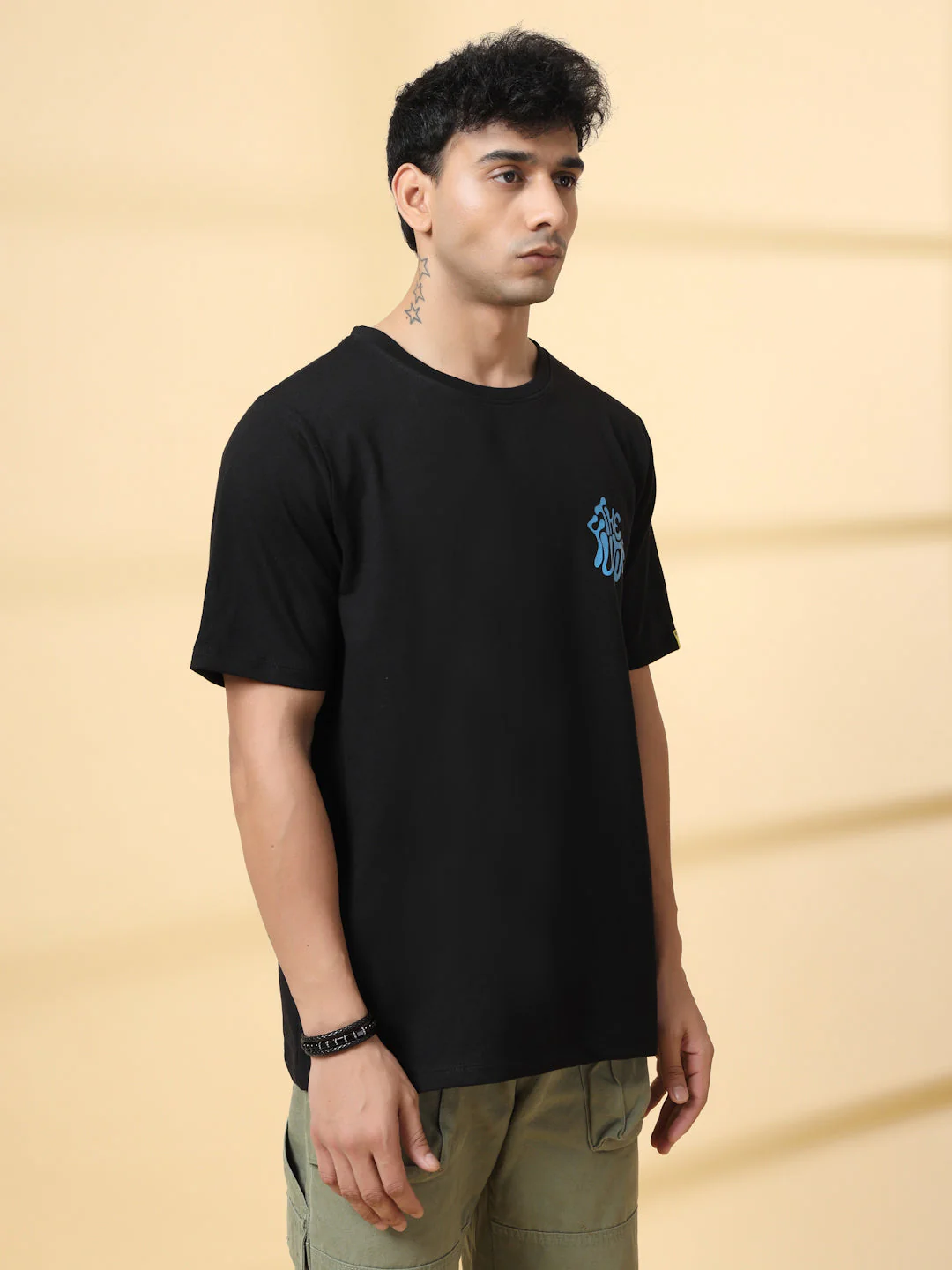 Men Jade Typography Oversized T-Shirt - Image 3