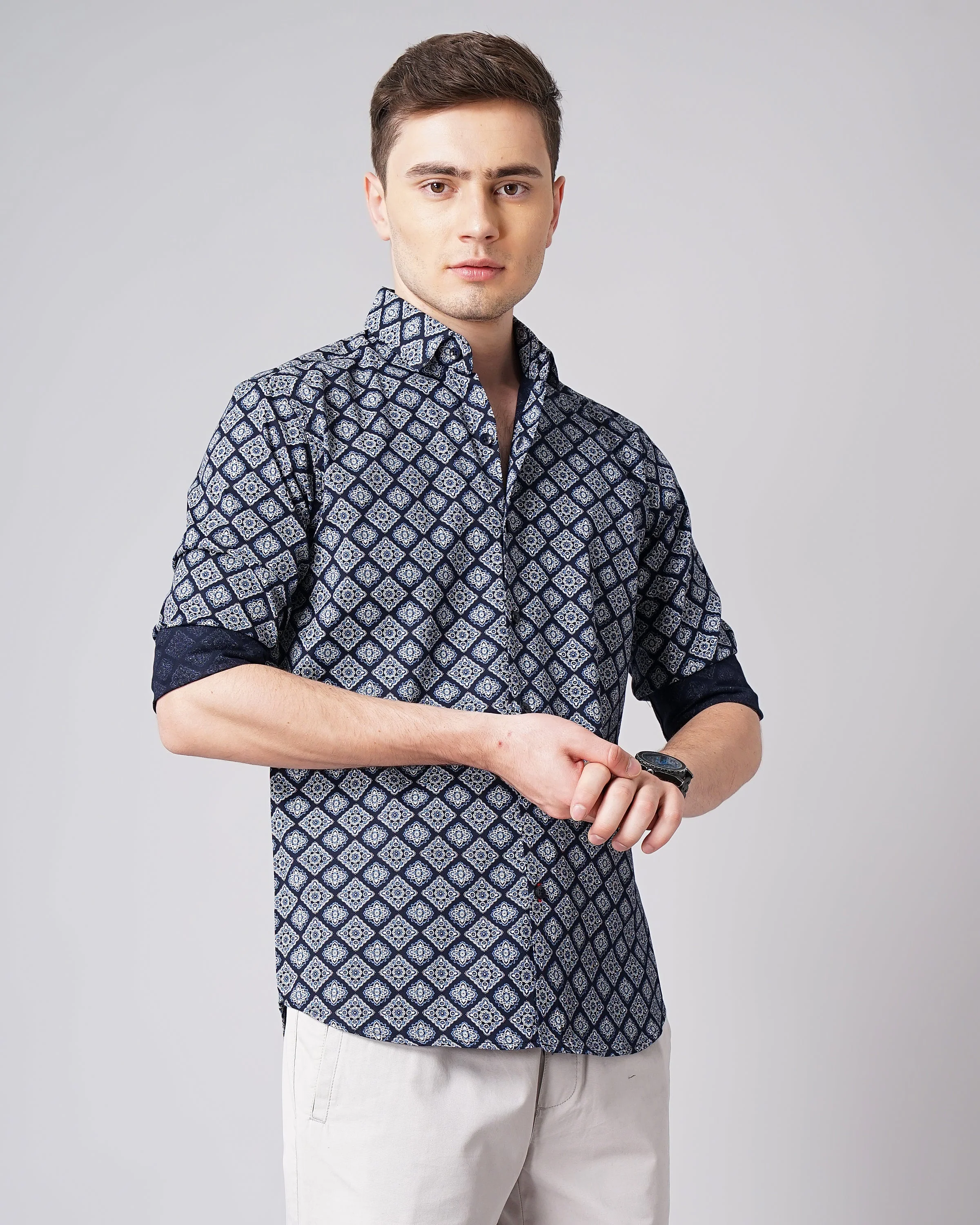 Men Keaton Red Checks Shirt - Image 6