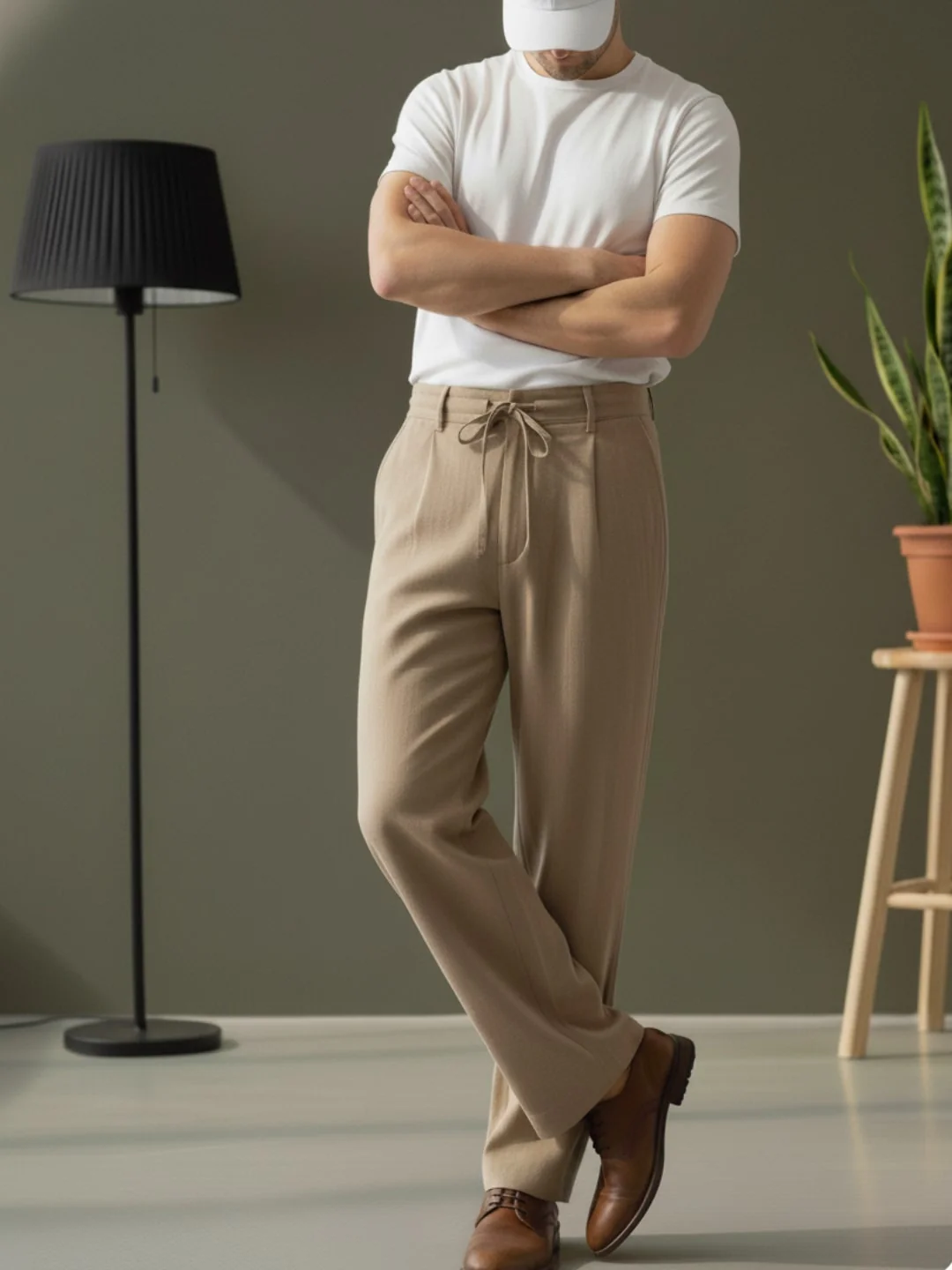 Men Khaki Korean Pant - Image 3