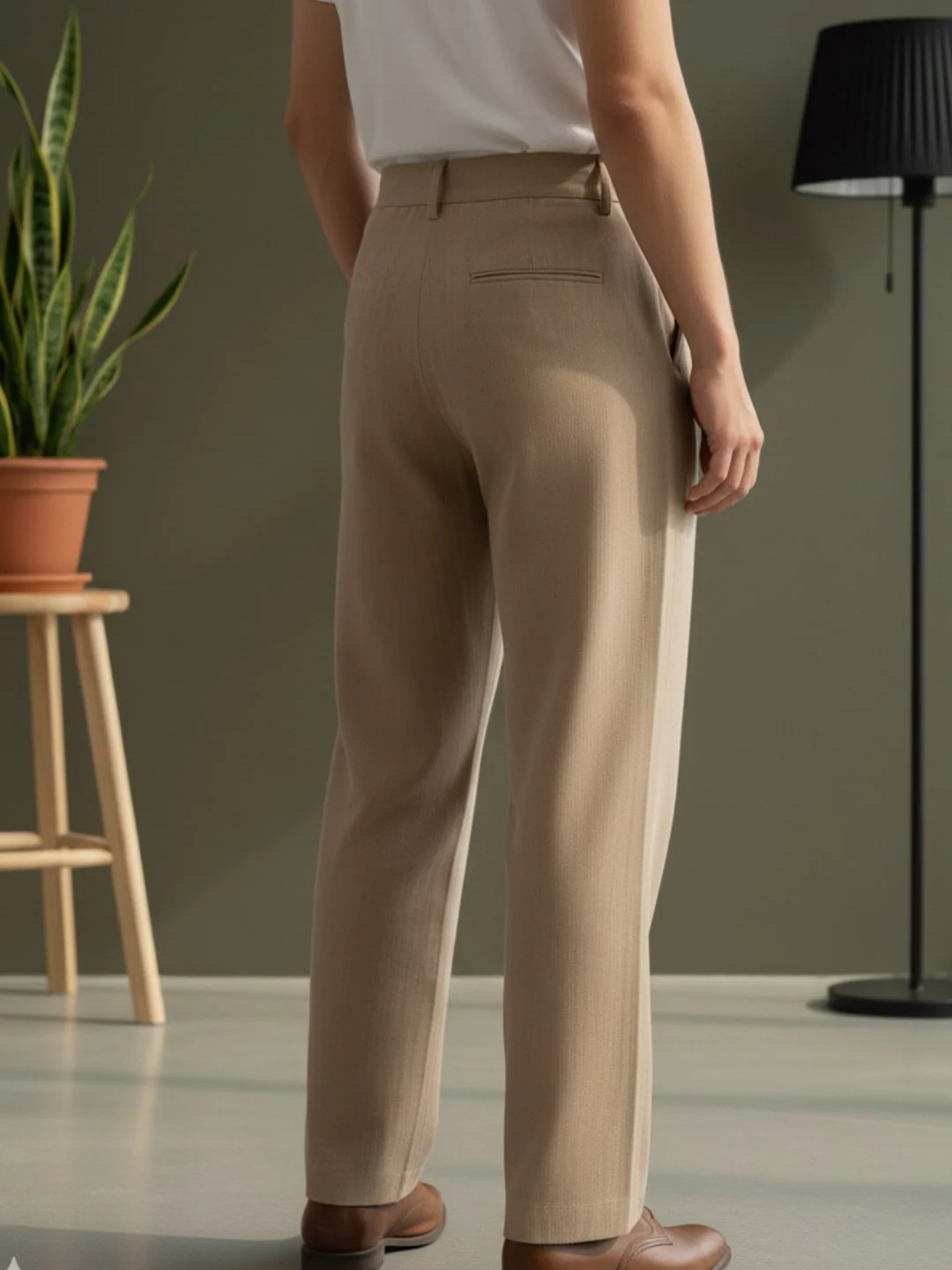 Men Khaki Korean Pant - Image 5