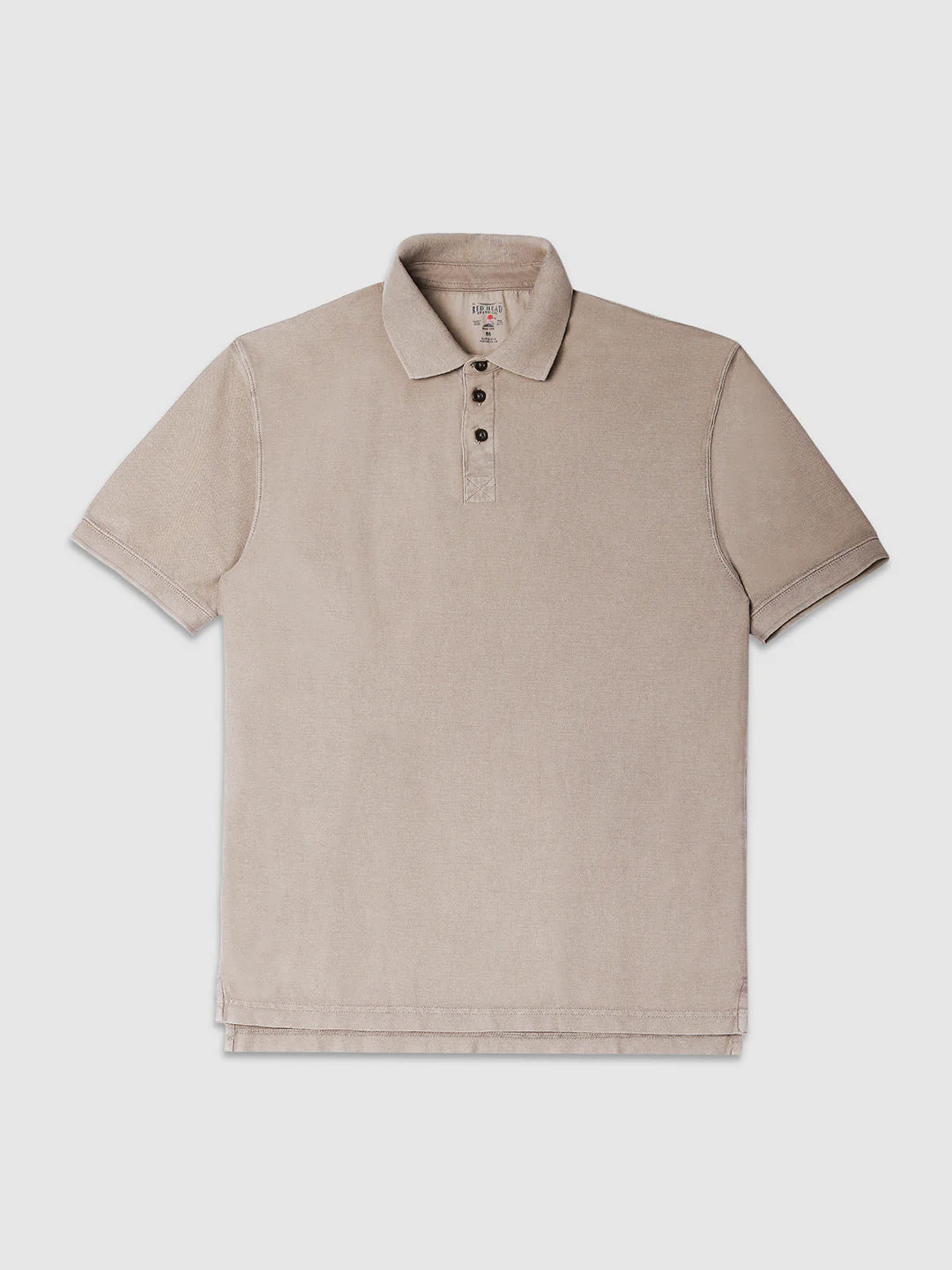 Men Khaki Drop Shoulder Oversize Polo T-Shirt - Image 7