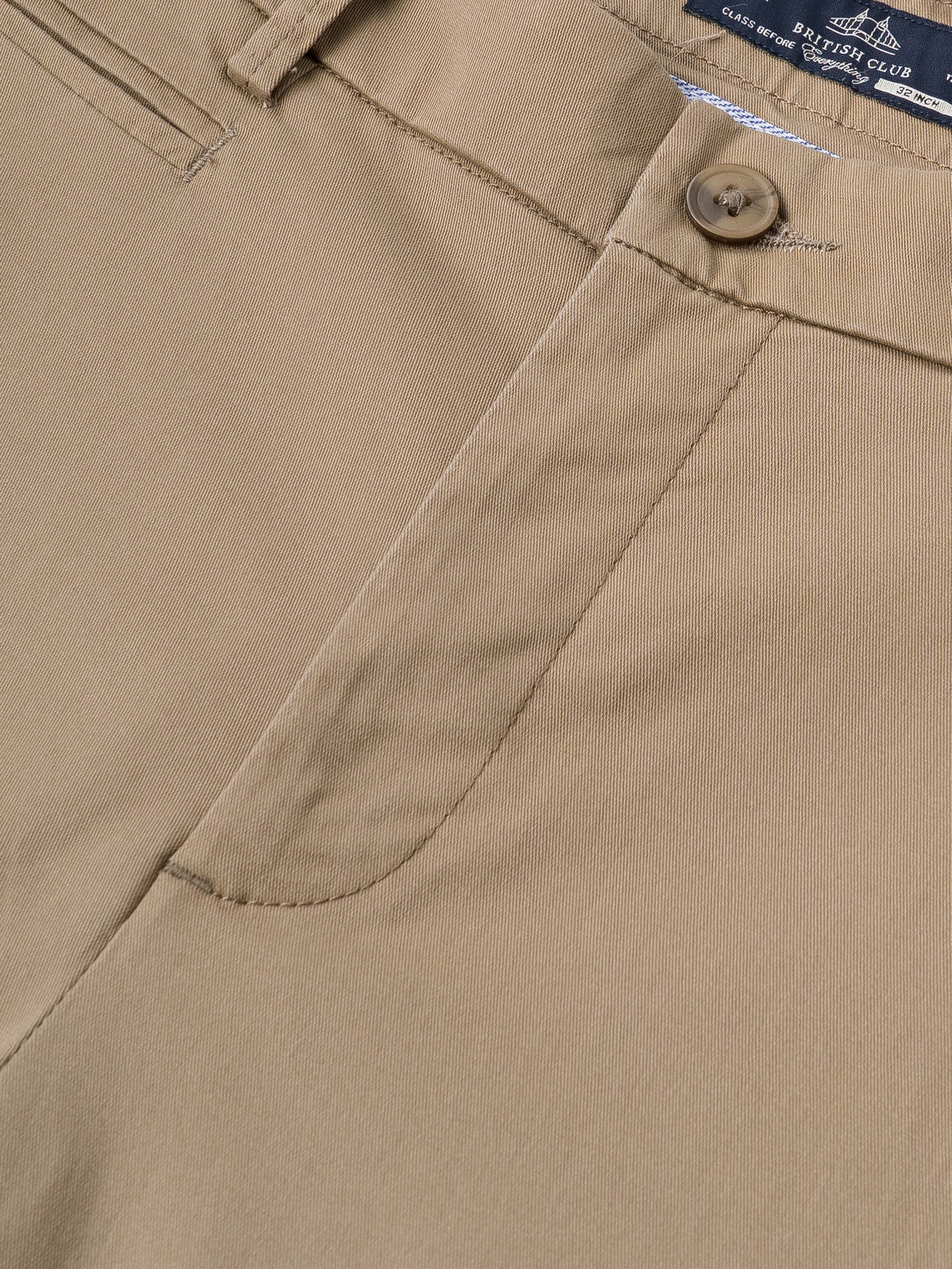 Men Khaki Smart Slim Fit Chinos - Image 7