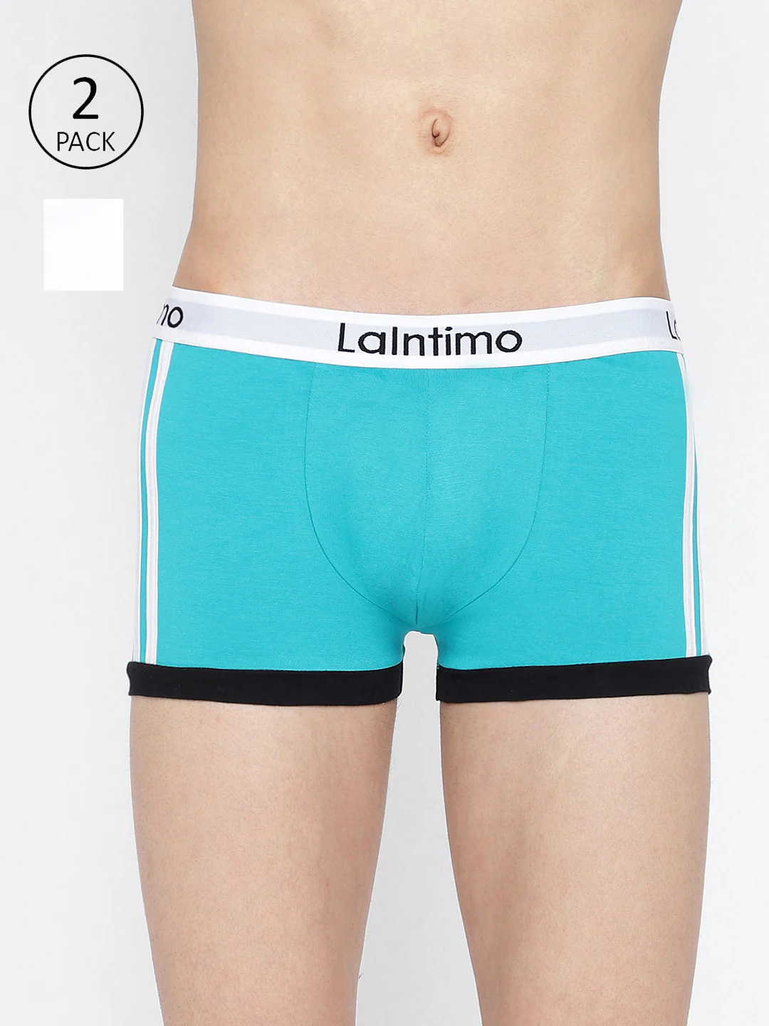 Men Body Boost Striped Trunk (Pack of 2)