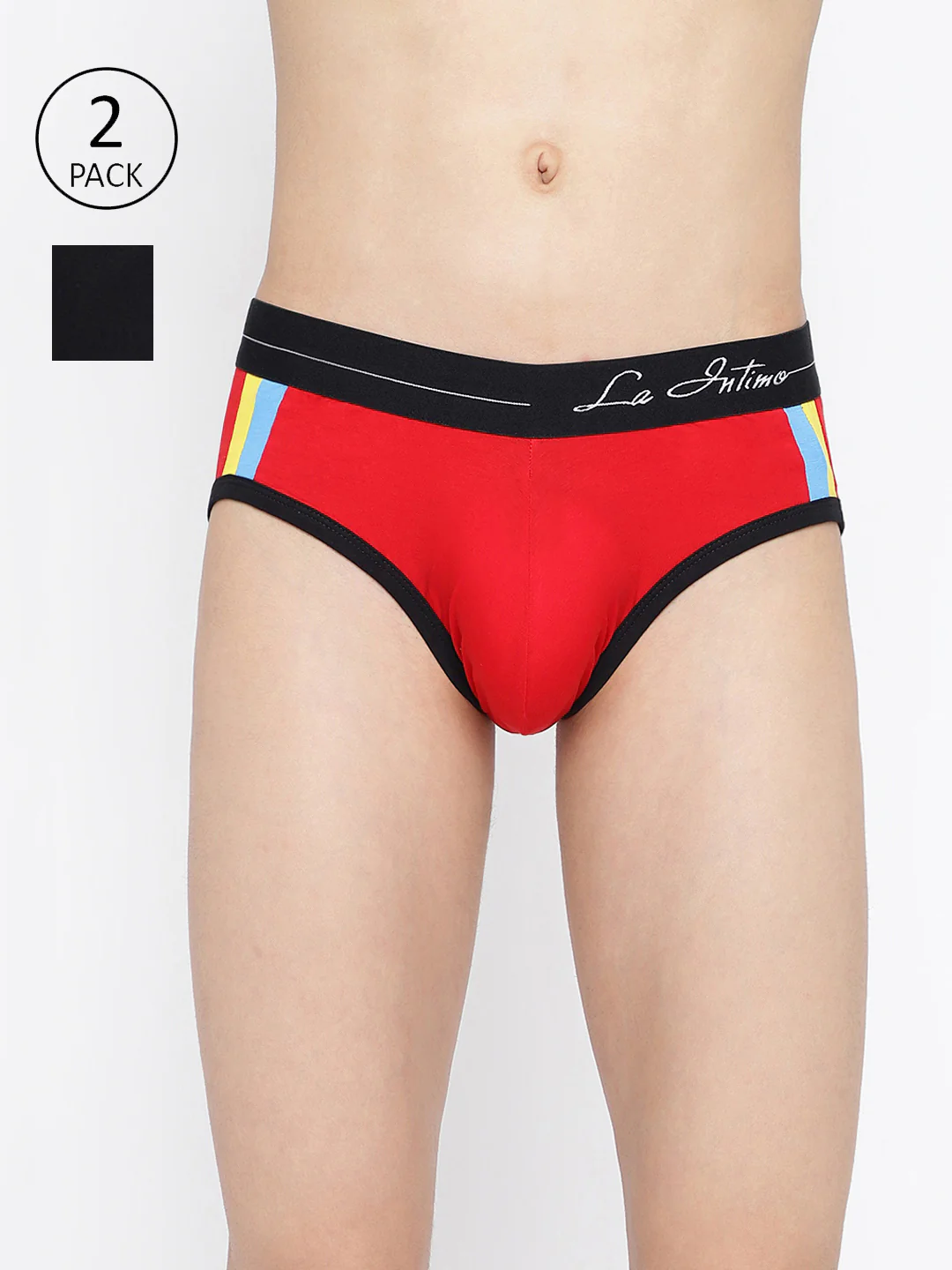 Men Double Striped Brief (Pack of 2)