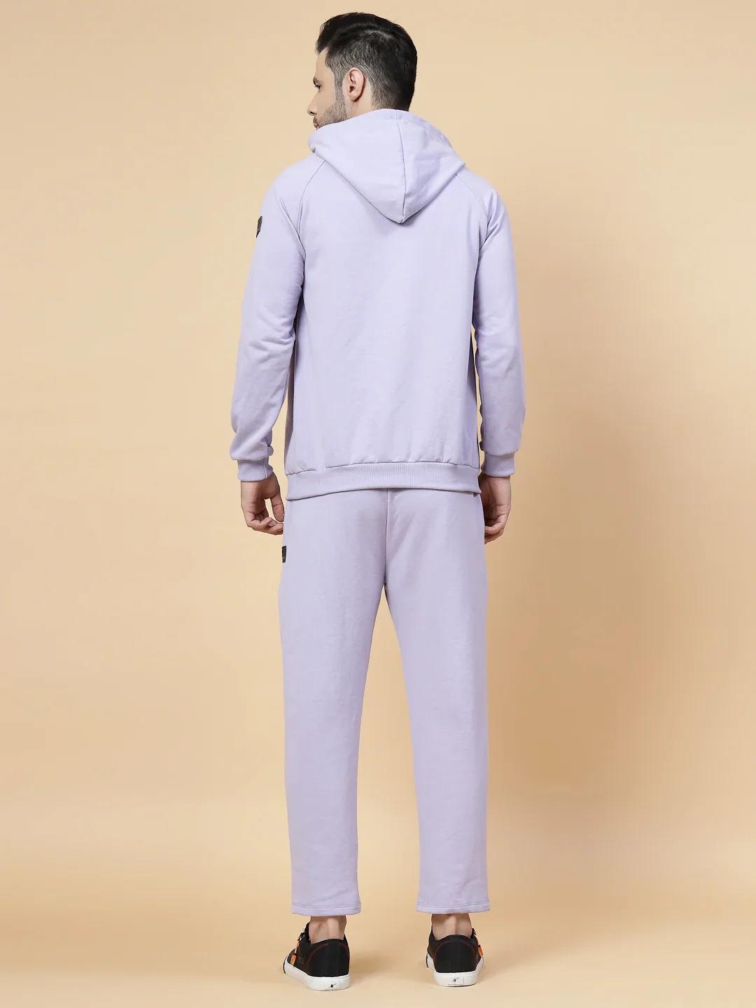 Men Lavender Regular Fit Tracksuit - Image 2