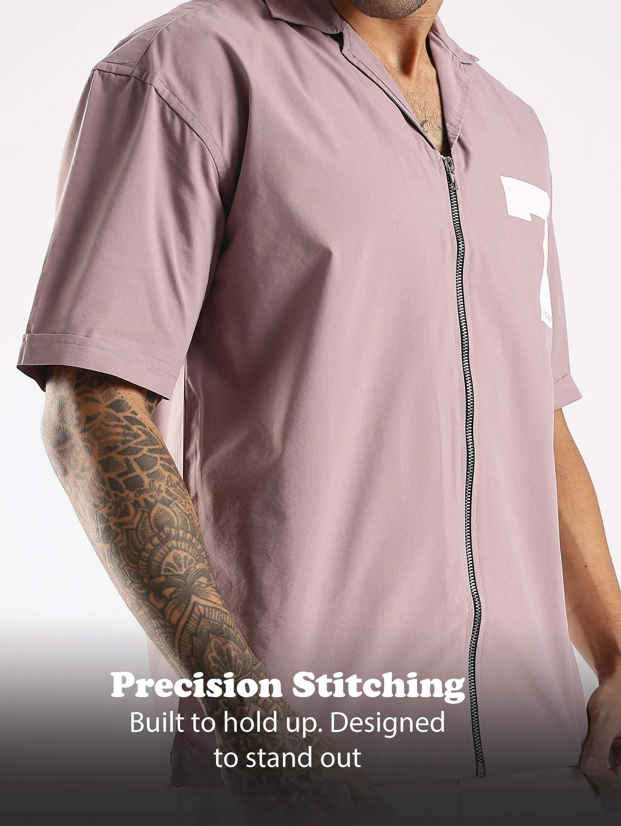 Men Lavender Slim Fit Shirt - Image 11