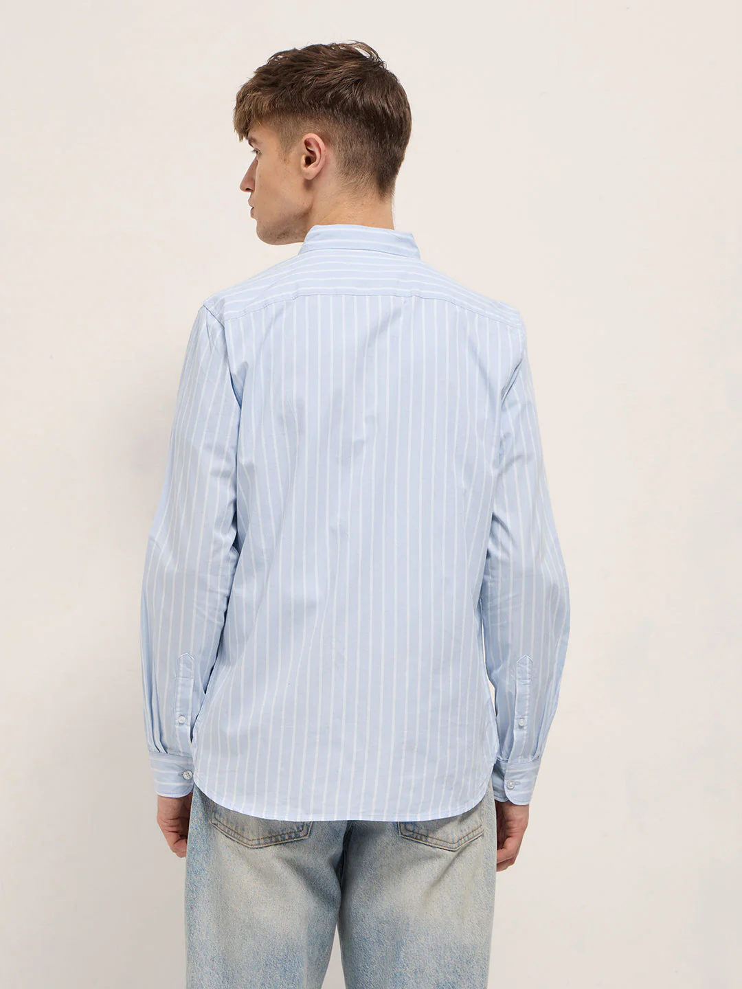 Men Light Blue Casual Shirt - Image 2