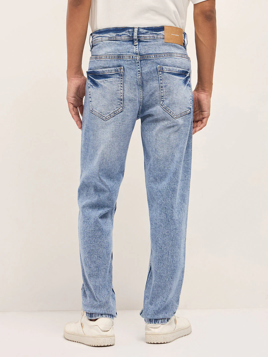 Men Light Blue Mid-Rise Slim Fit Jeans - Image 2