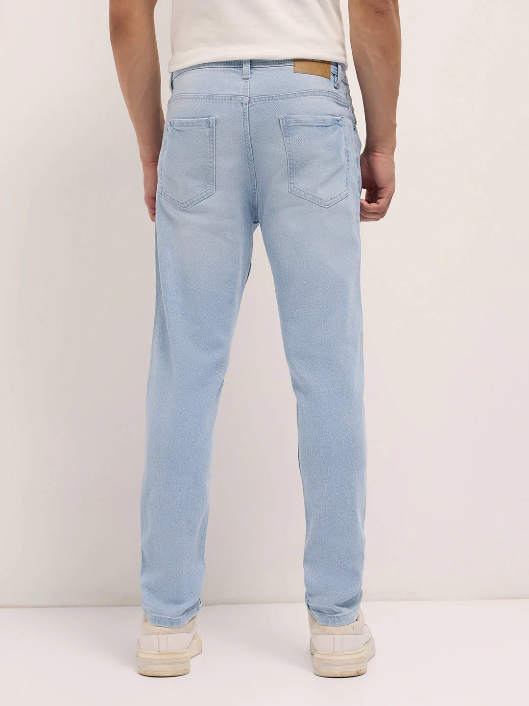 Men Light Blue Mid-Rise Slim Fit Jeans - Image 2