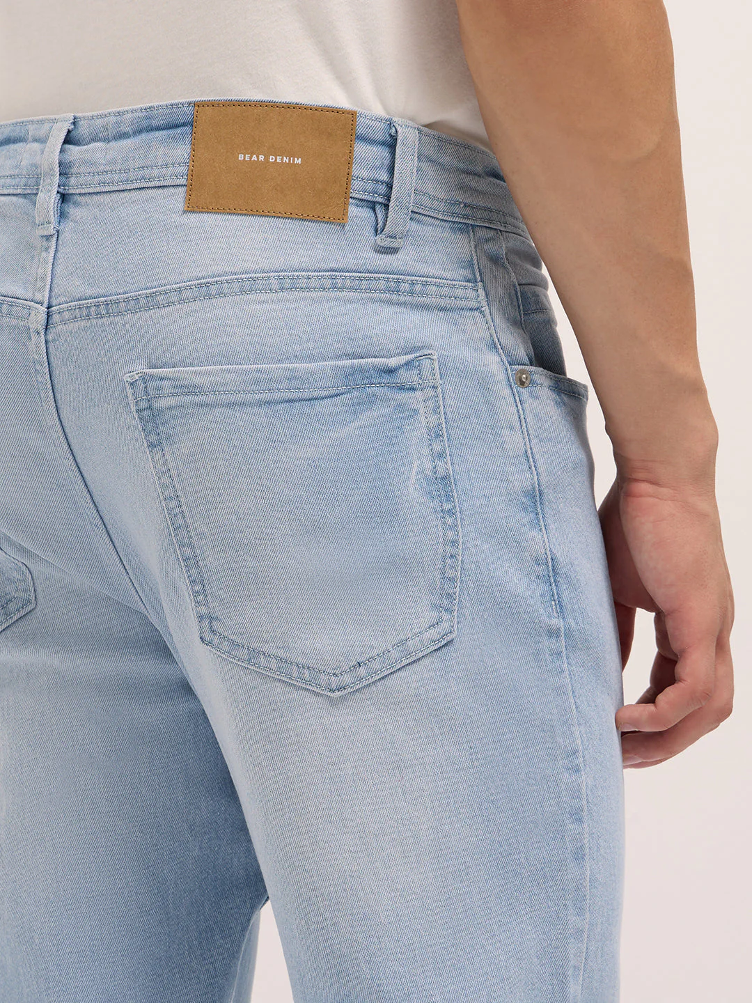 Men Light Blue Mid-Rise Slim Fit Jeans - Image 6