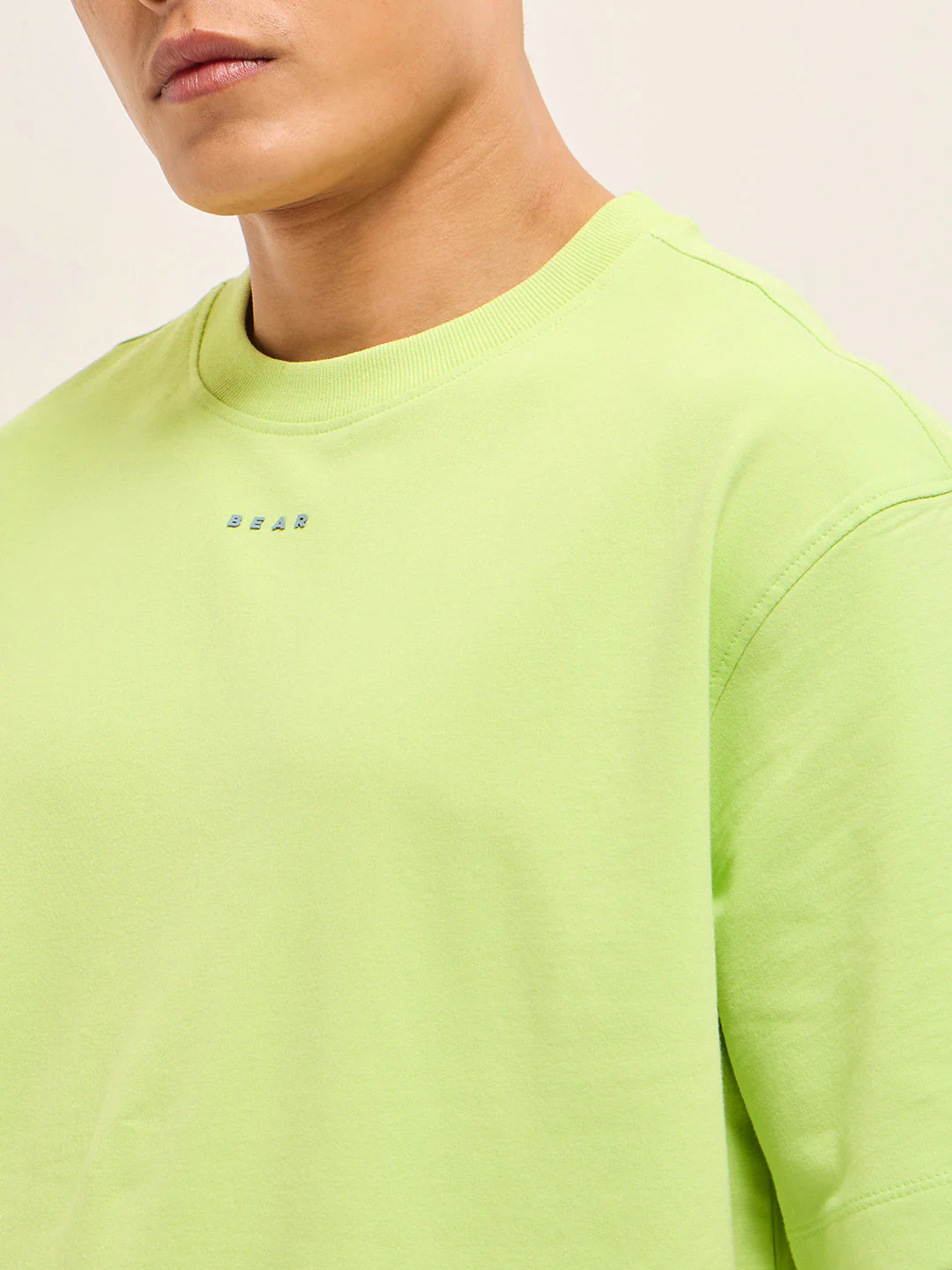 Men Light Green Oversized T-Shirt - Image 6