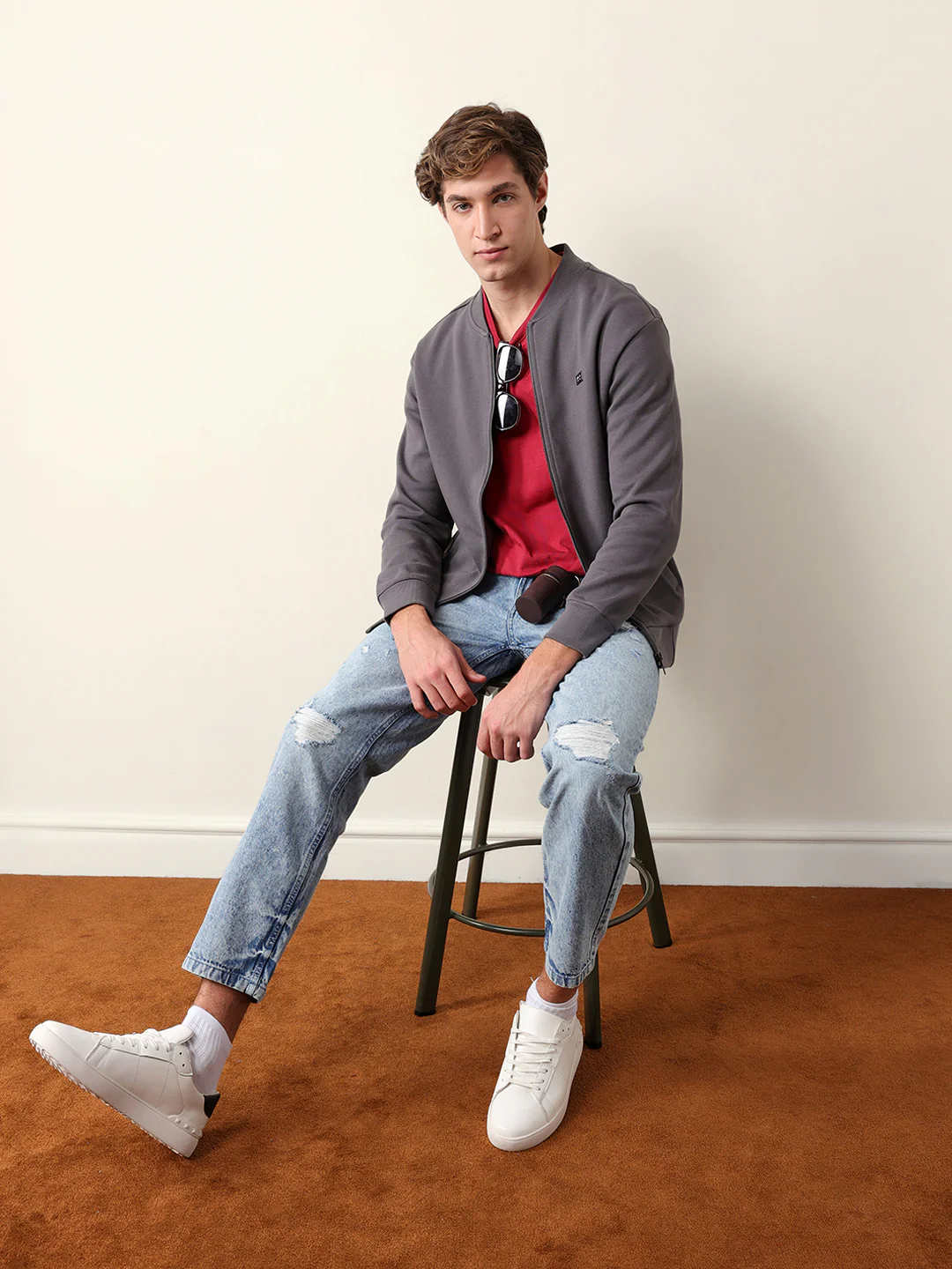 Men Lightweight Outdoor Bomber Jacket - Image 2
