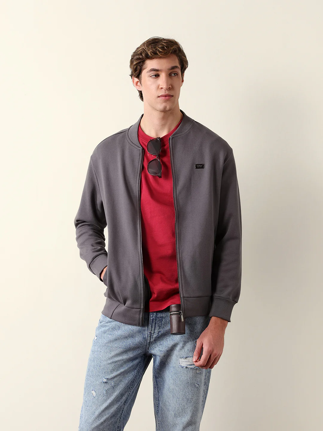 Men Lightweight Outdoor Bomber Jacket - Image 3