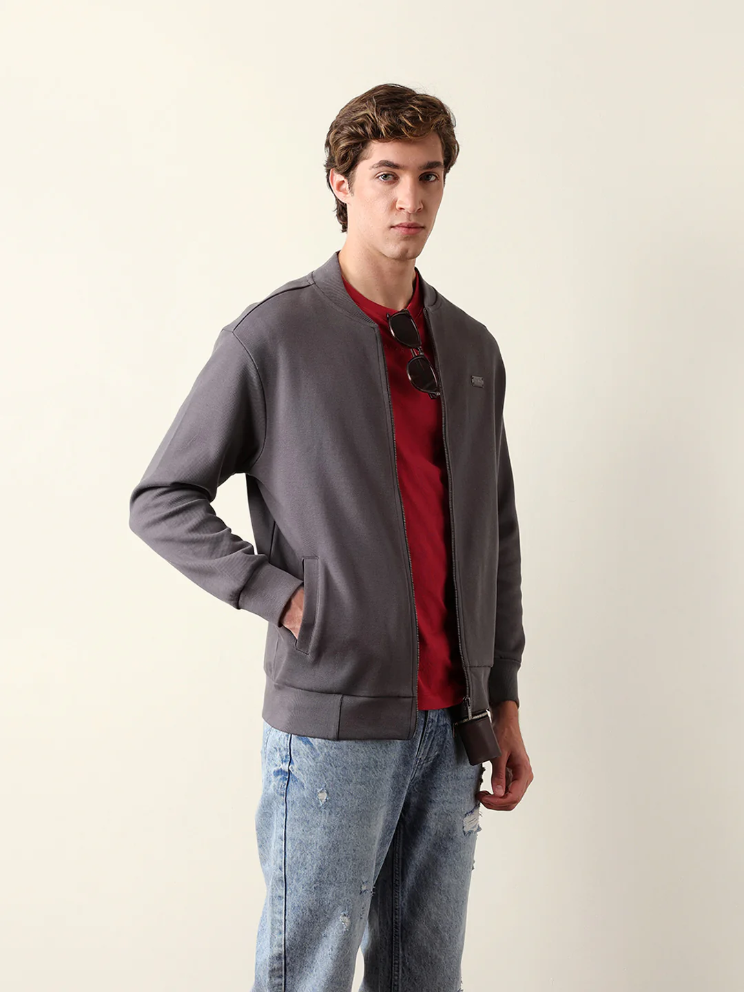 Men Lightweight Outdoor Bomber Jacket - Image 5