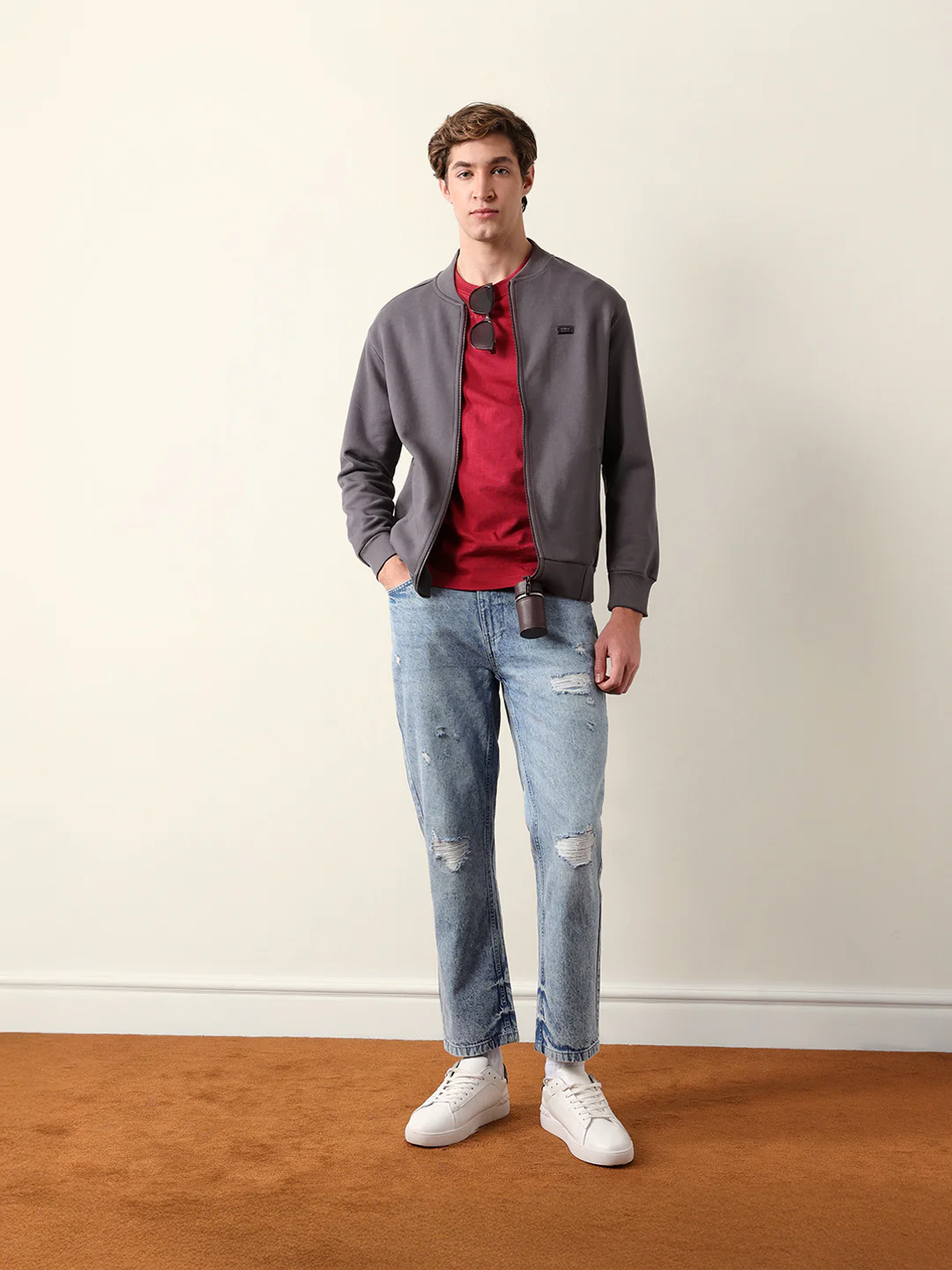 Men Lightweight Outdoor Bomber Jacket - Image 8