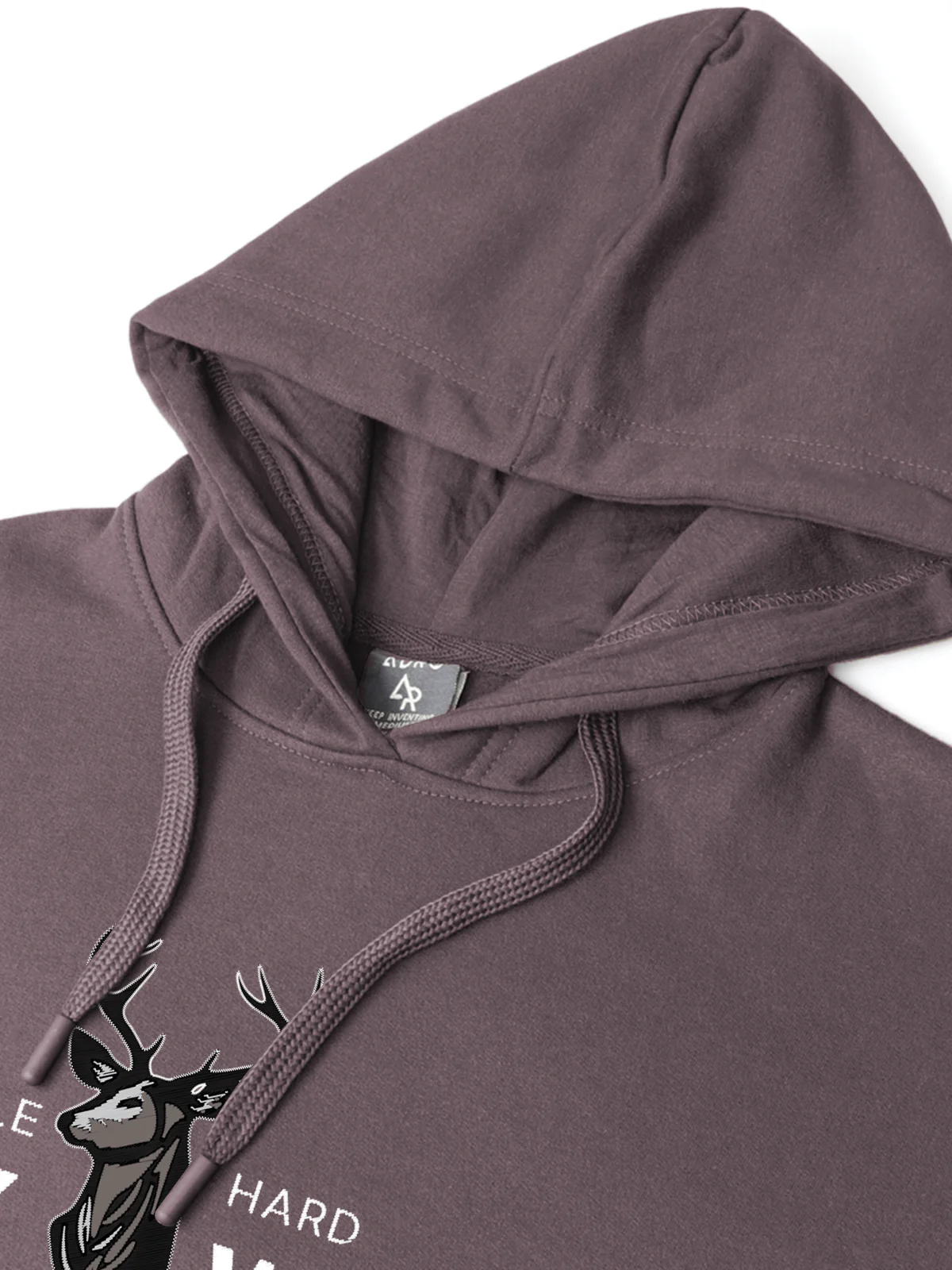 Men Lavender Printed Hoodie - Image 3