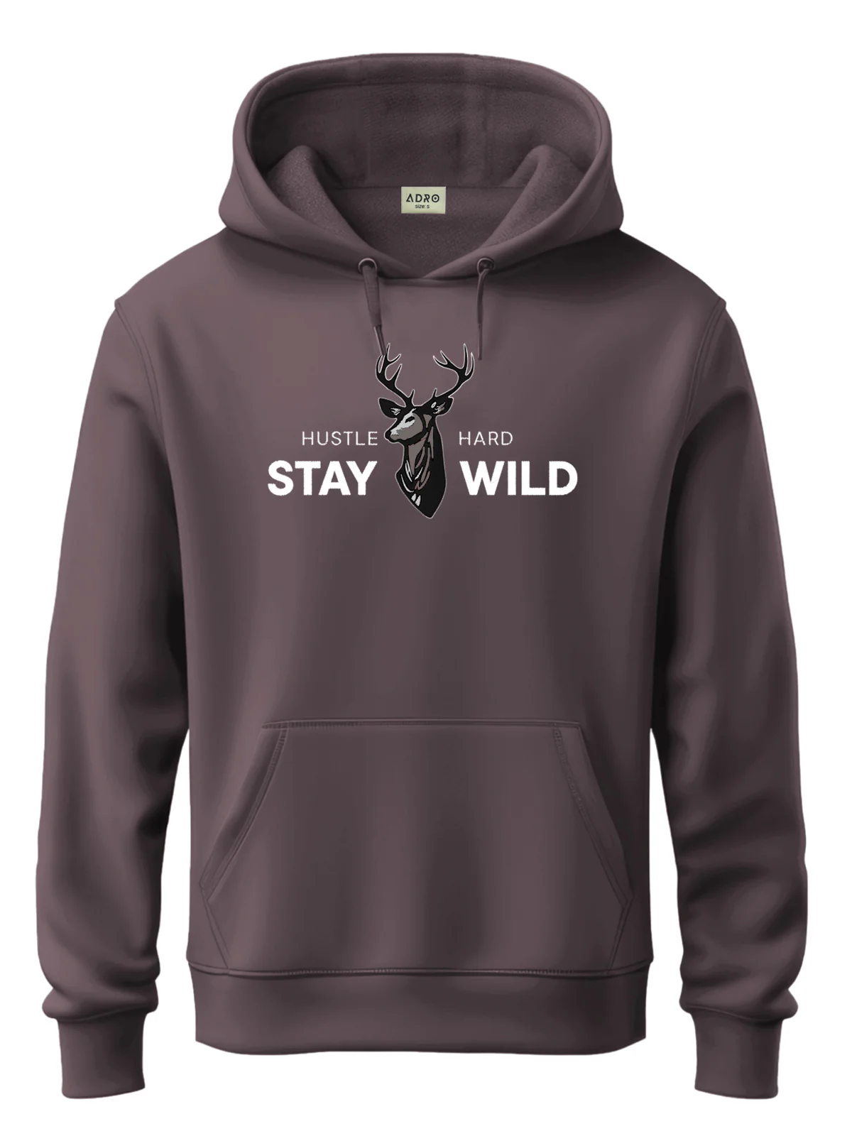 Men Lavender Printed Hoodie - Image 4