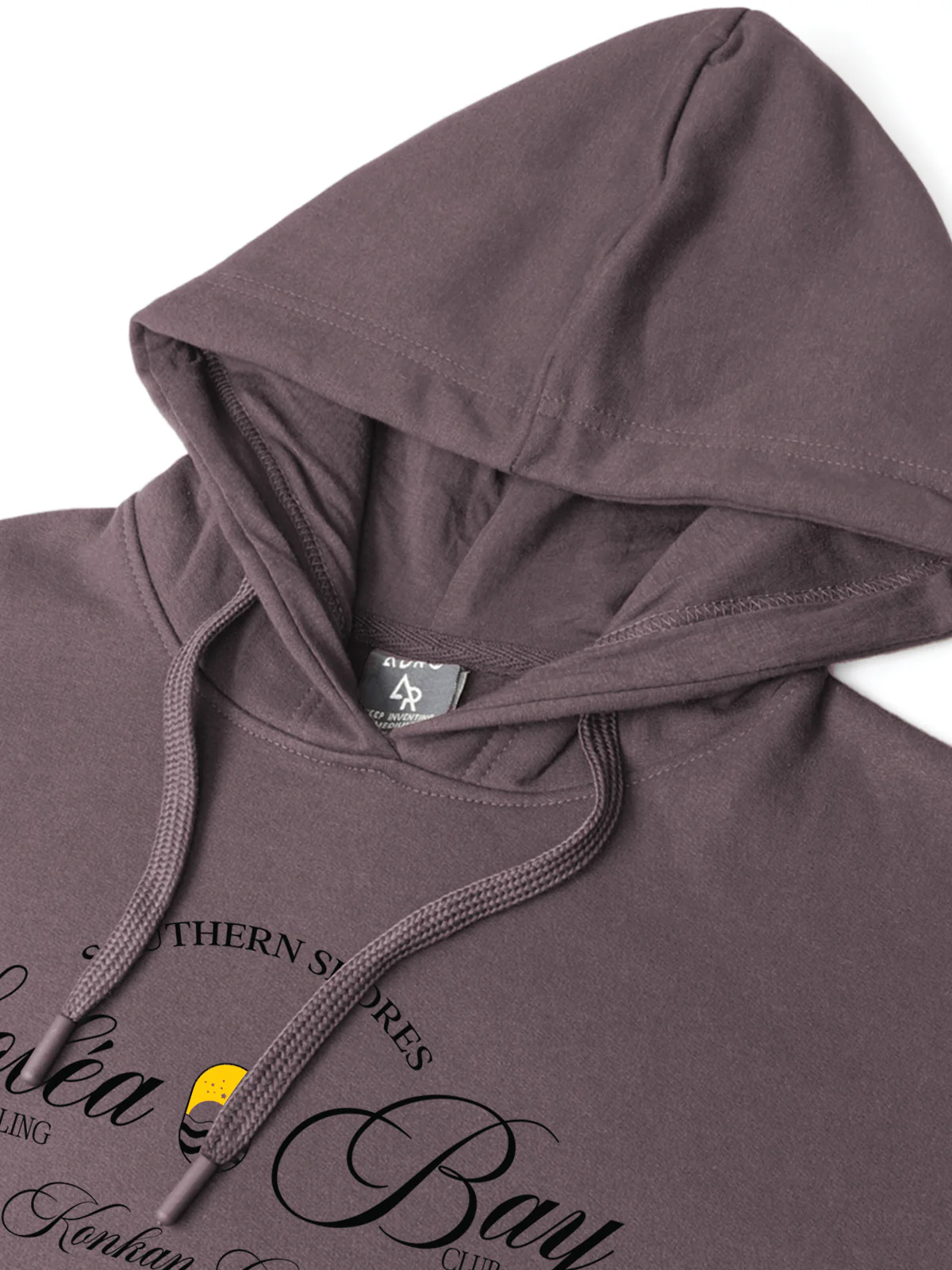 Men Lavender Printed Hoodie - Image 4