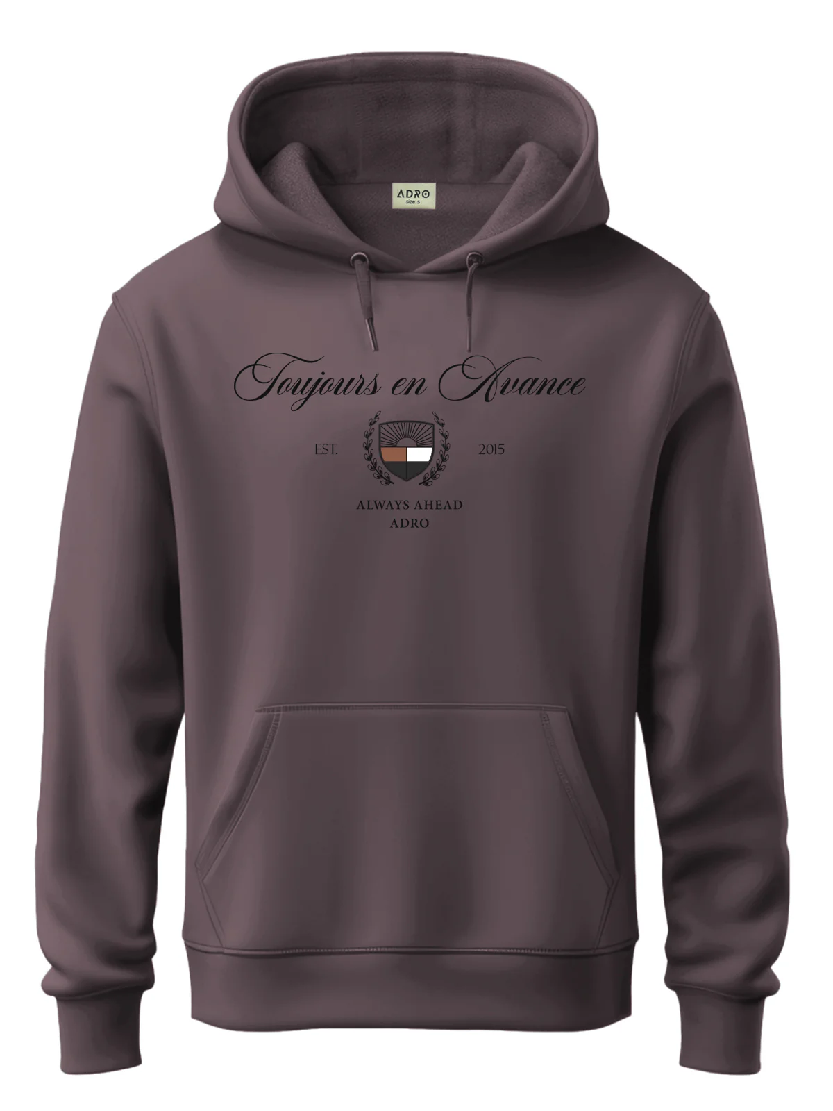 Men Lavender Printed Hoodie - Image 4
