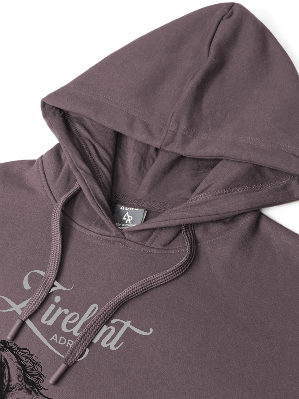 Men Lavender Printed Hoodie - Image 3