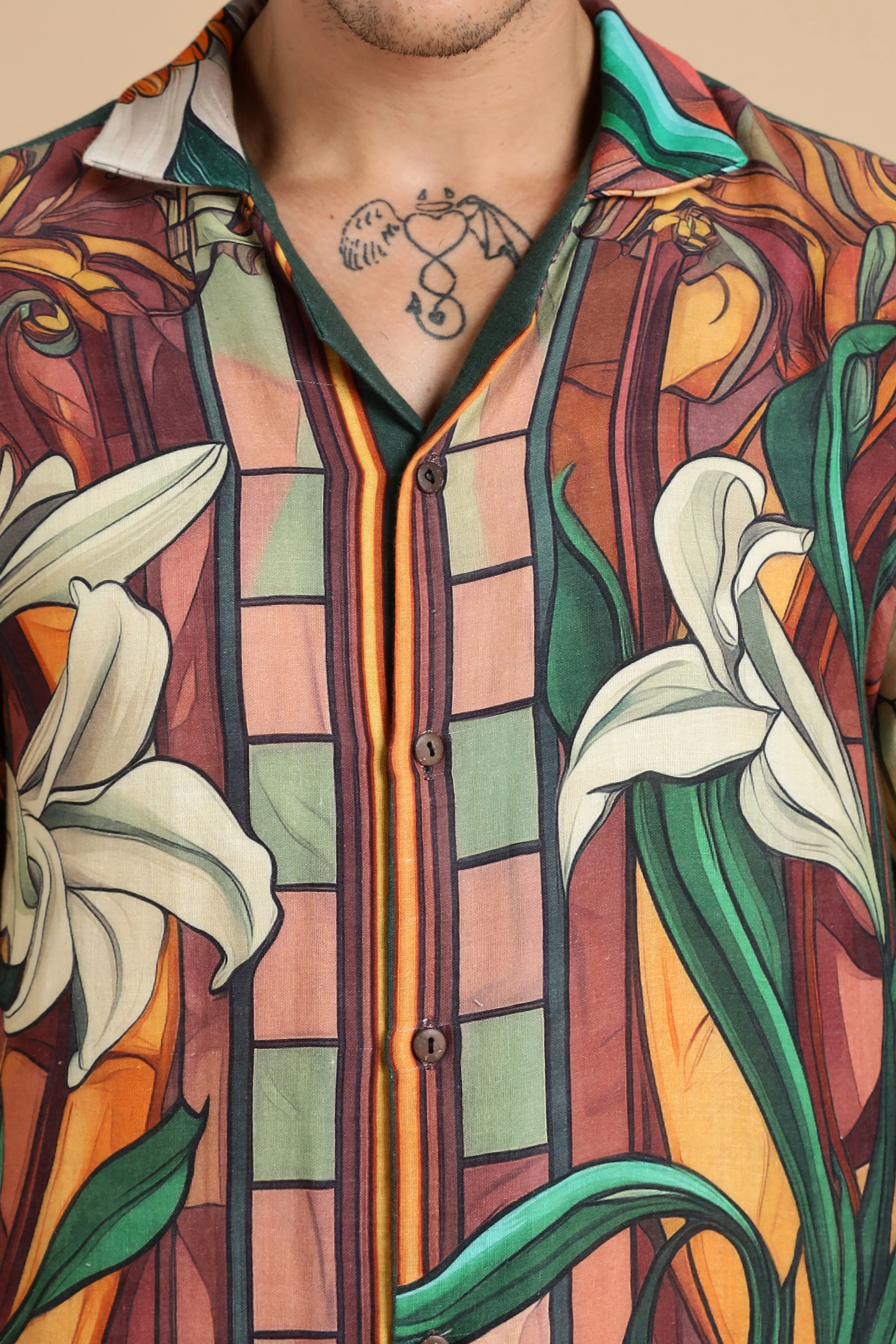 Men Lilaire Gauge Cotton Shirt - Image 10