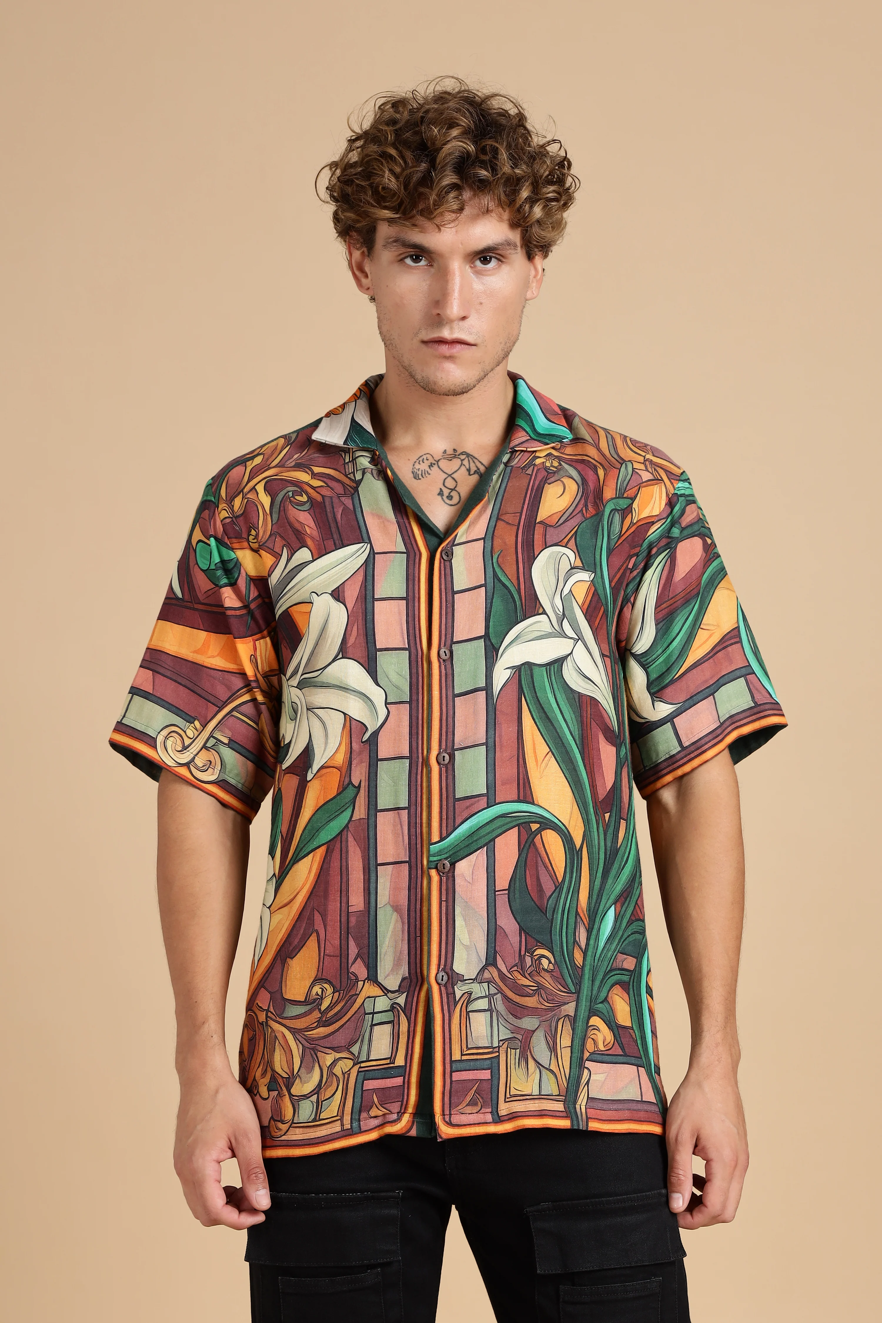 Men Lilaire Gauge Cotton Shirt - Image 6
