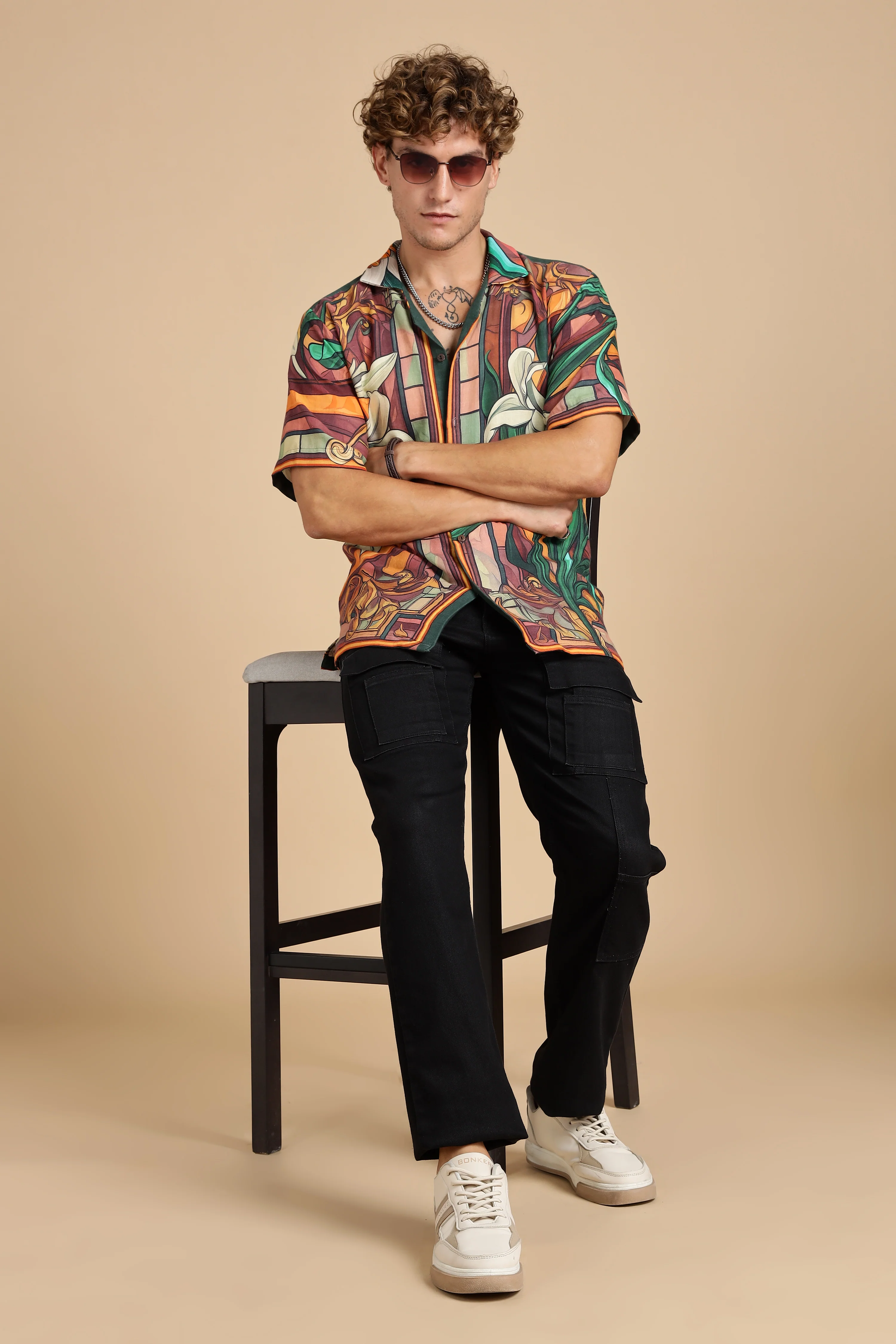 Men Lilaire Gauge Cotton Shirt - Image 8