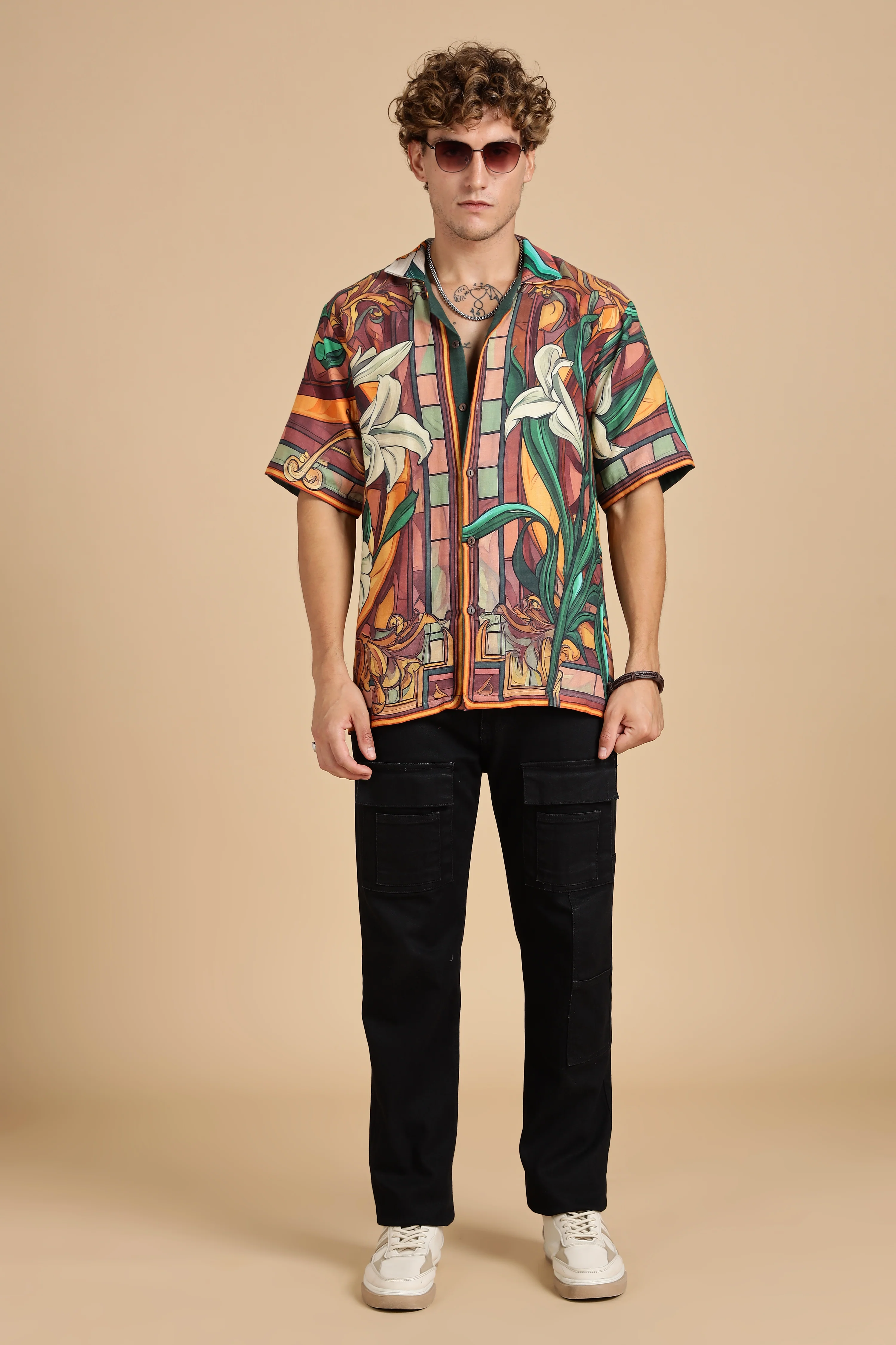 Men Lilaire Gauge Cotton Shirt - Image 9