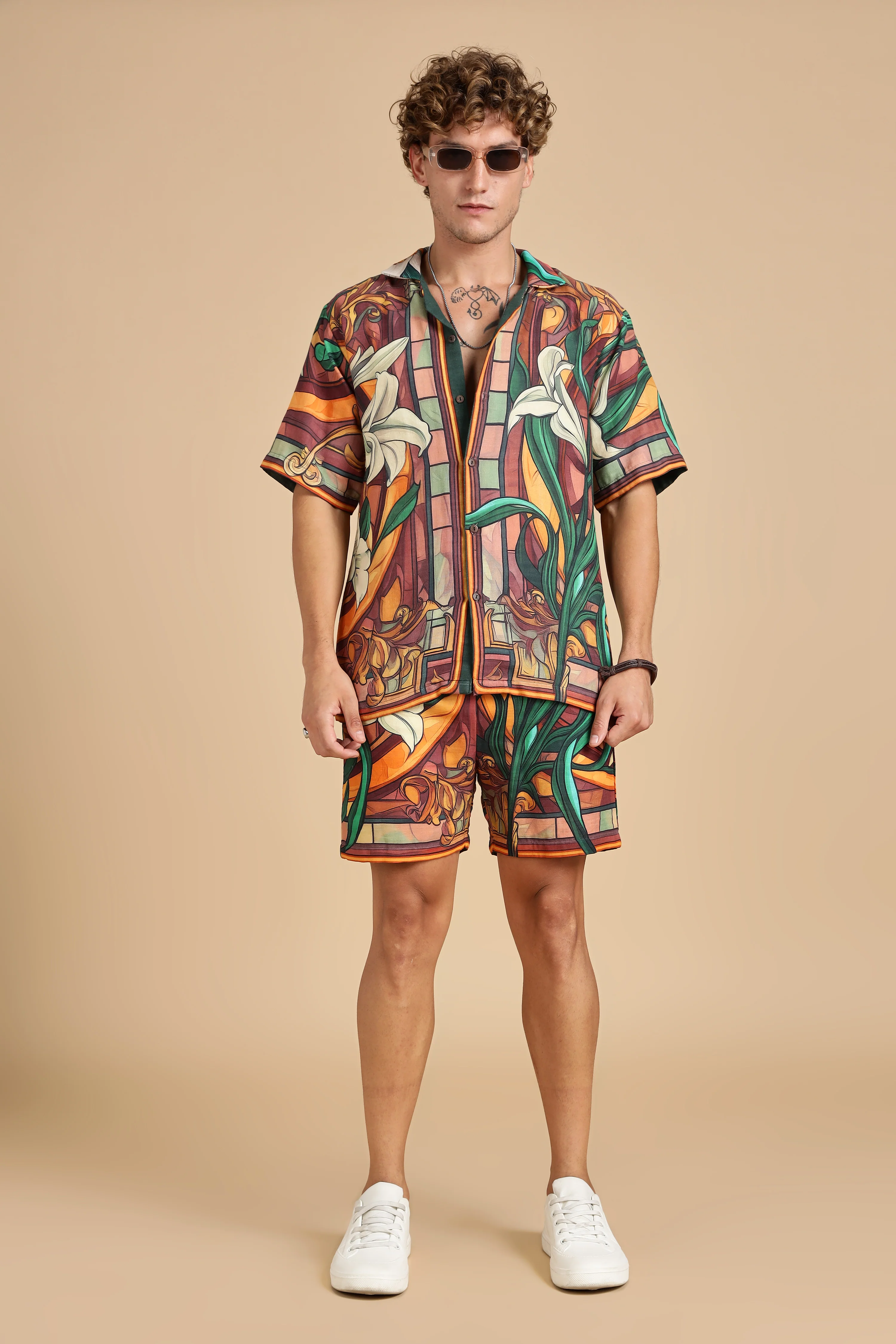 Men Liliare Gauge Cotton Shorts - Image 5