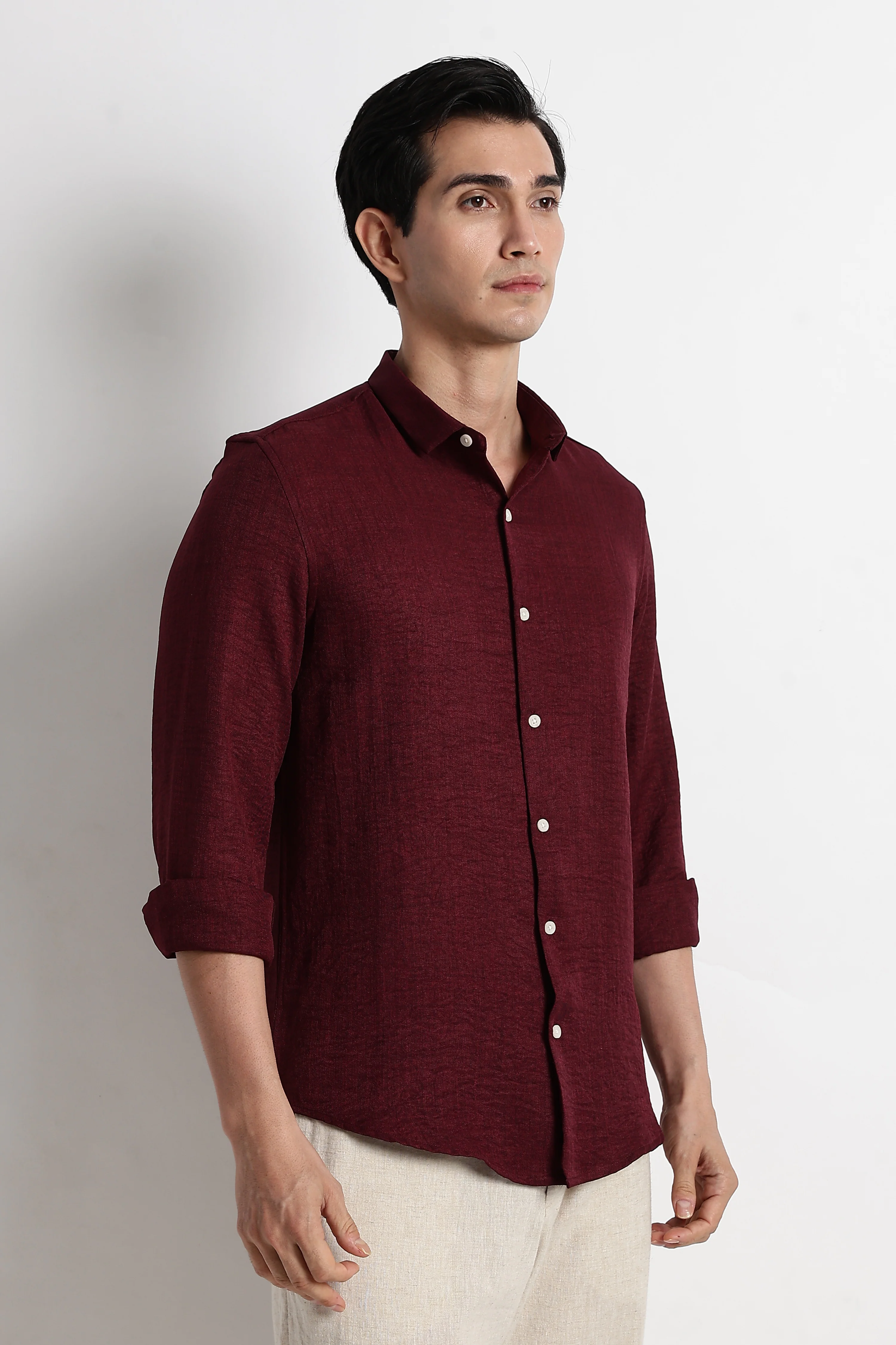 Men Linen-Blend Shirt - Image 5