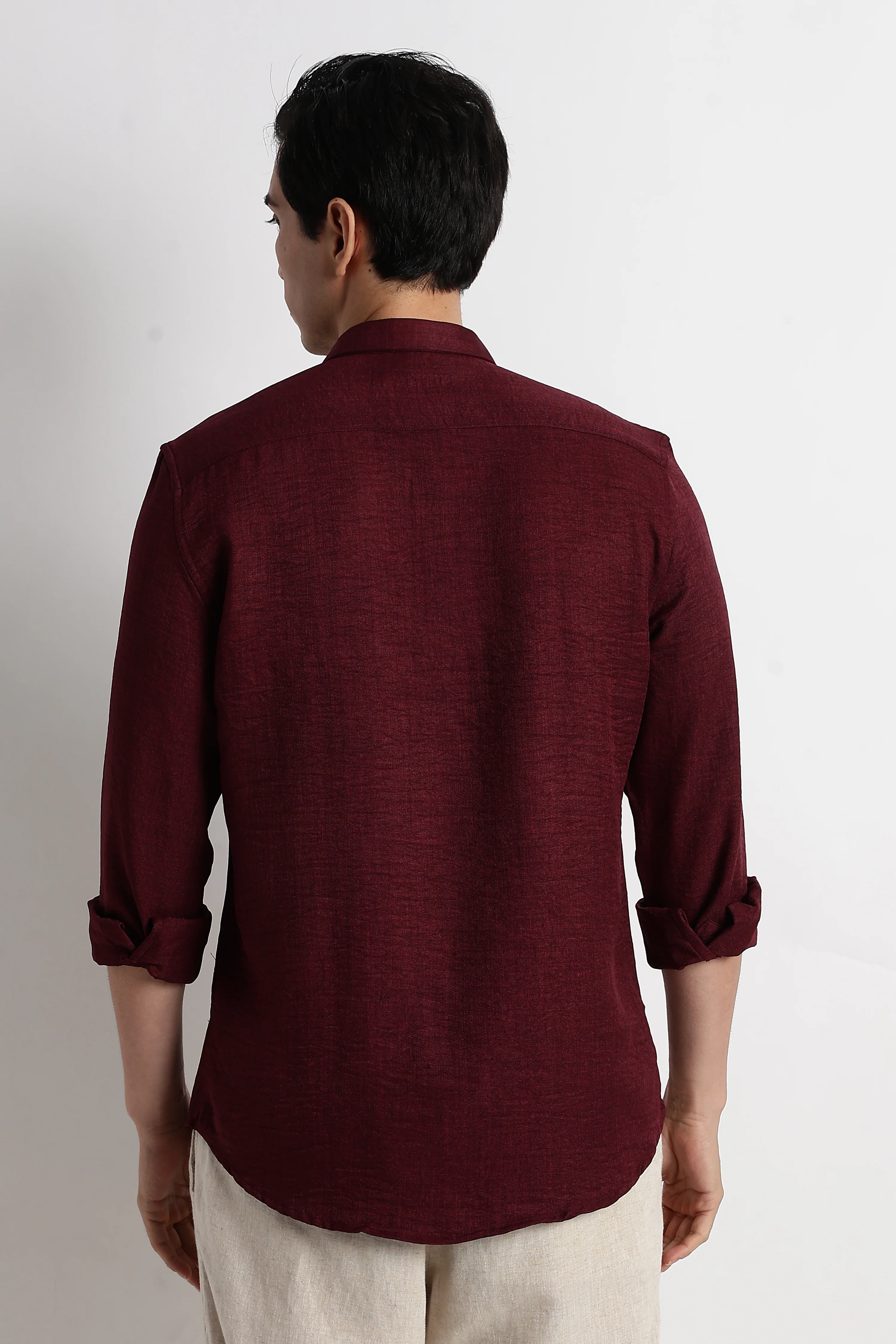 Men Linen-Blend Shirt - Image 8