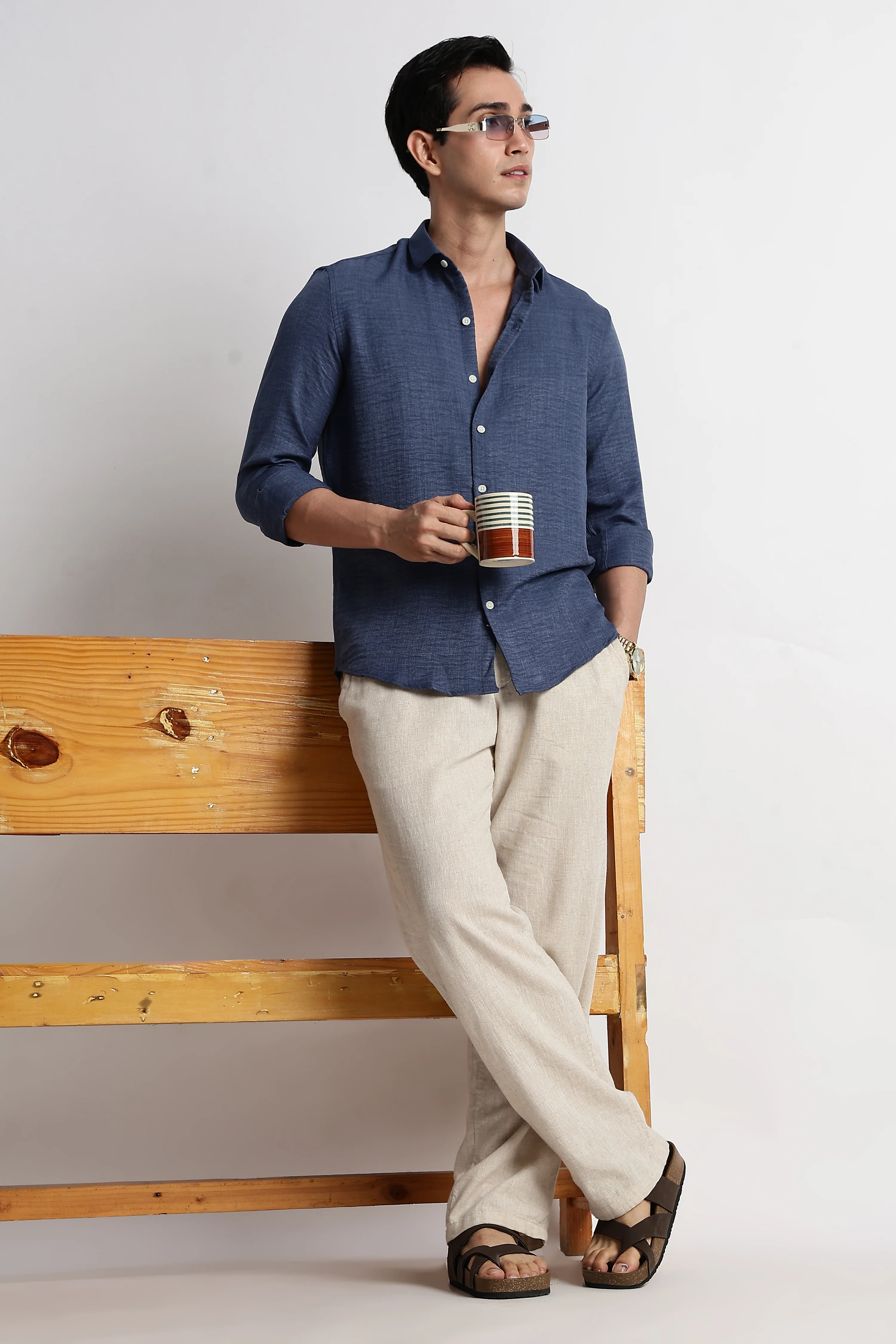 Men Linen-Blend Shirt - Image 10