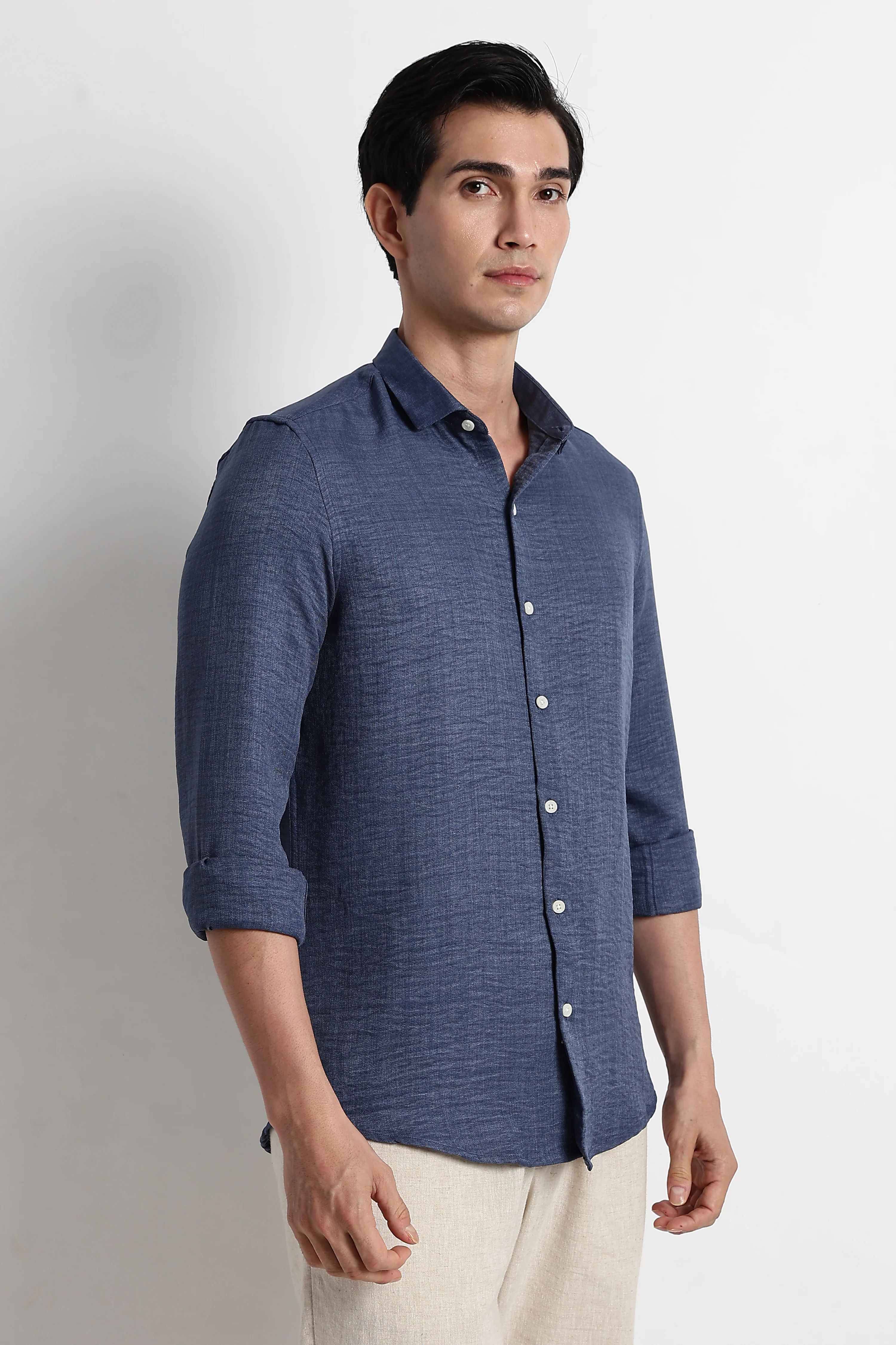 Men Linen-Blend Shirt - Image 2
